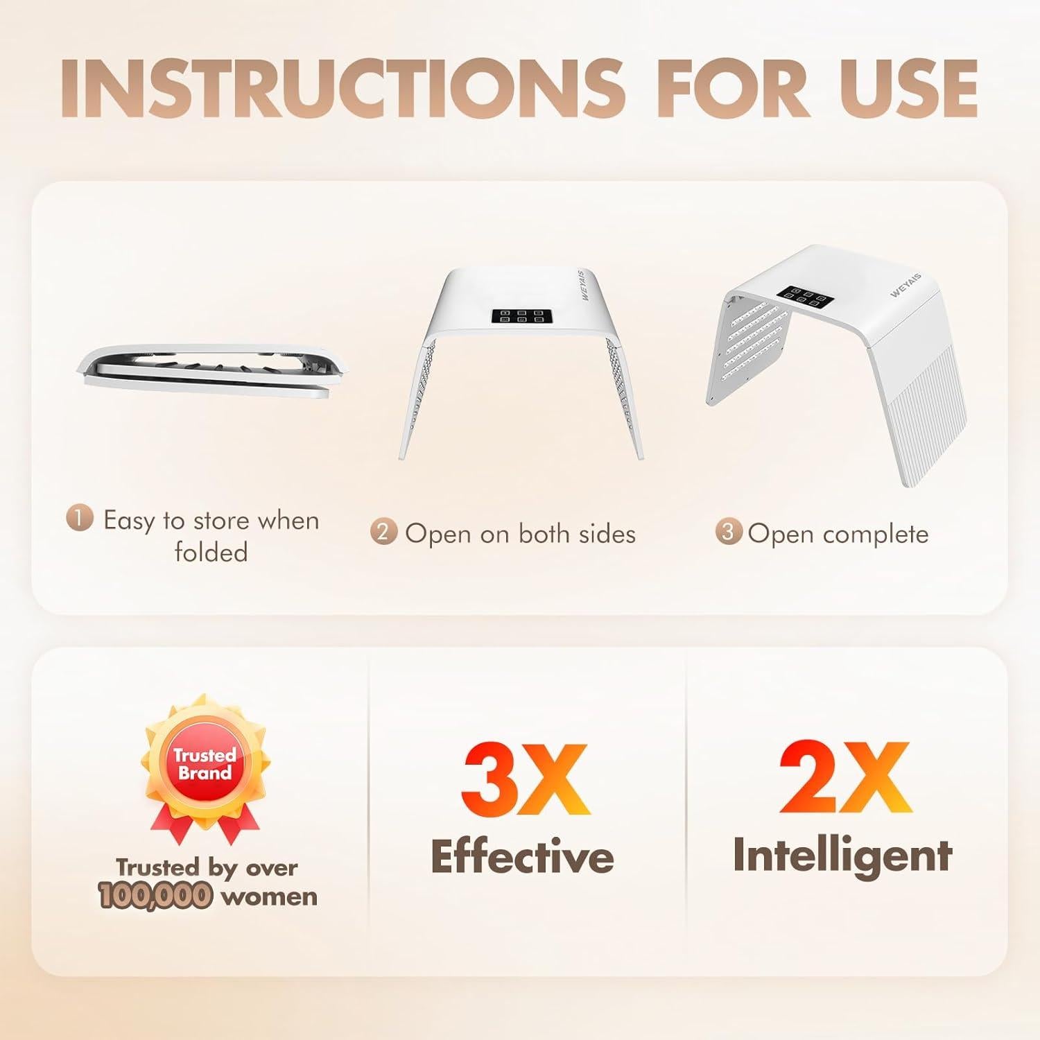 Máscara Facial LED Terapia de Luz Roja y Azul 7 Colores