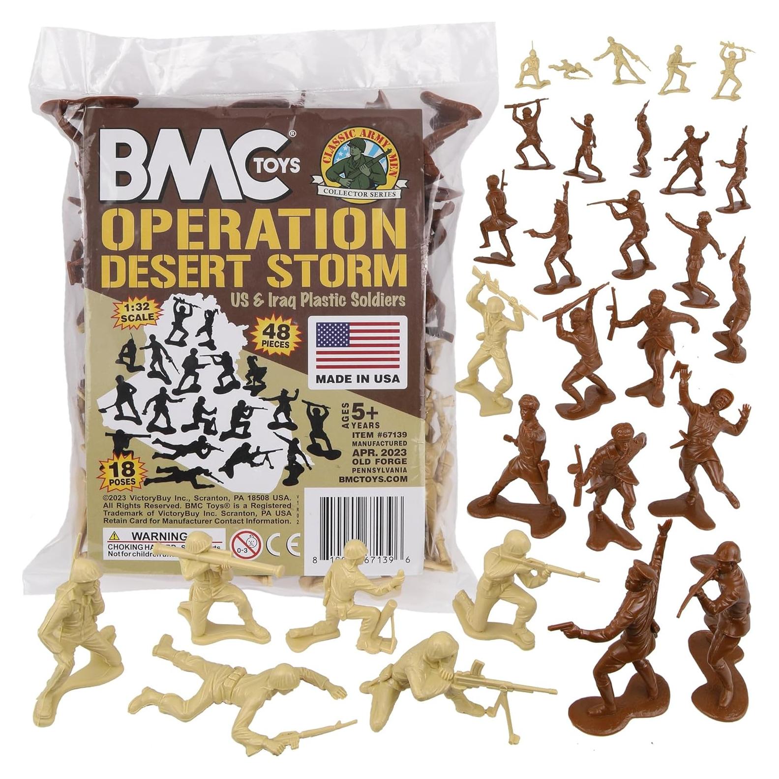 Figuras de Soldados de Plástico BMC 48pc Tormenta del Desierto