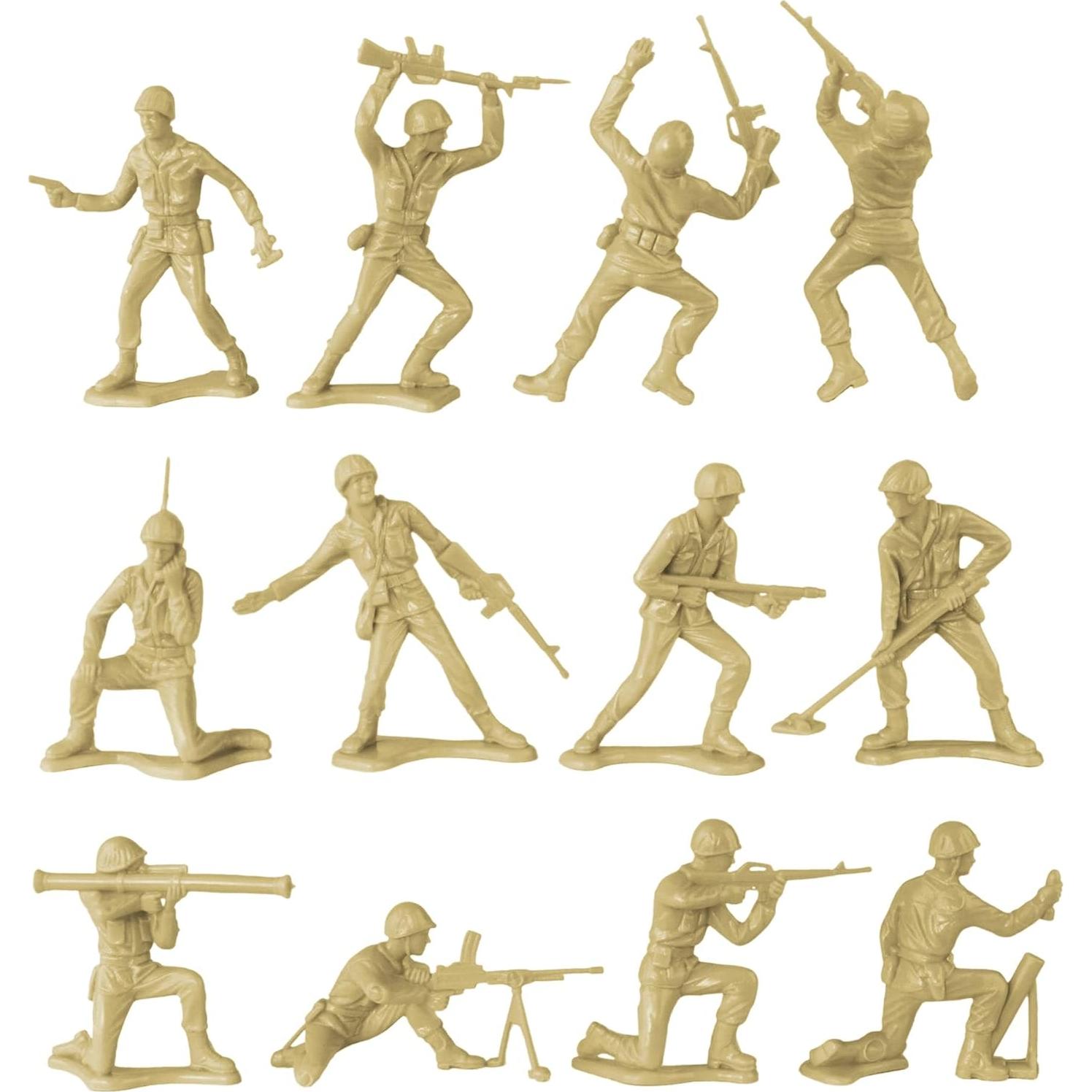 Figuras de Soldados de Plástico BMC 48pc Tormenta del Desierto