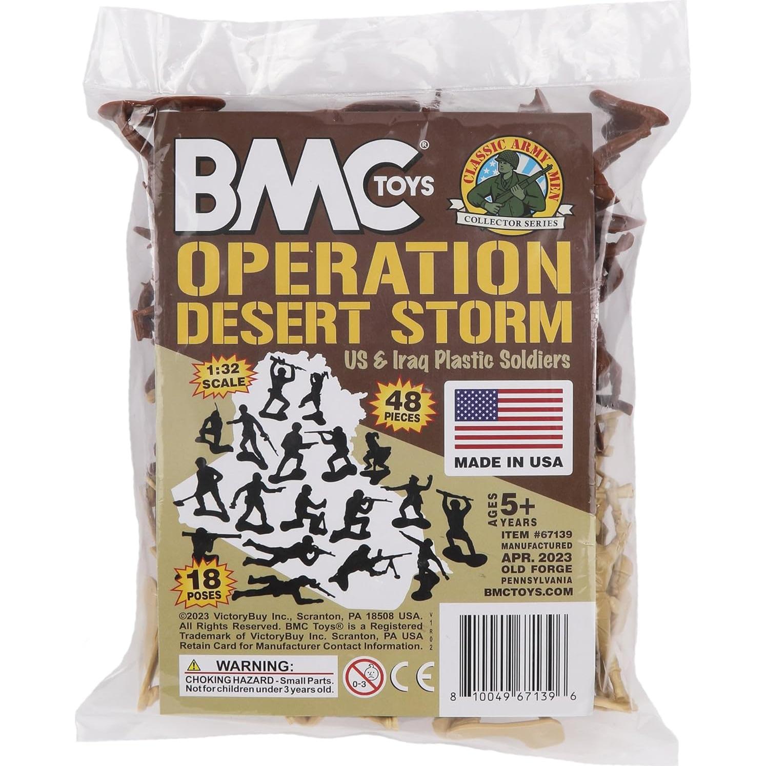 Figuras de Soldados de Plástico BMC 48pc Tormenta del Desierto