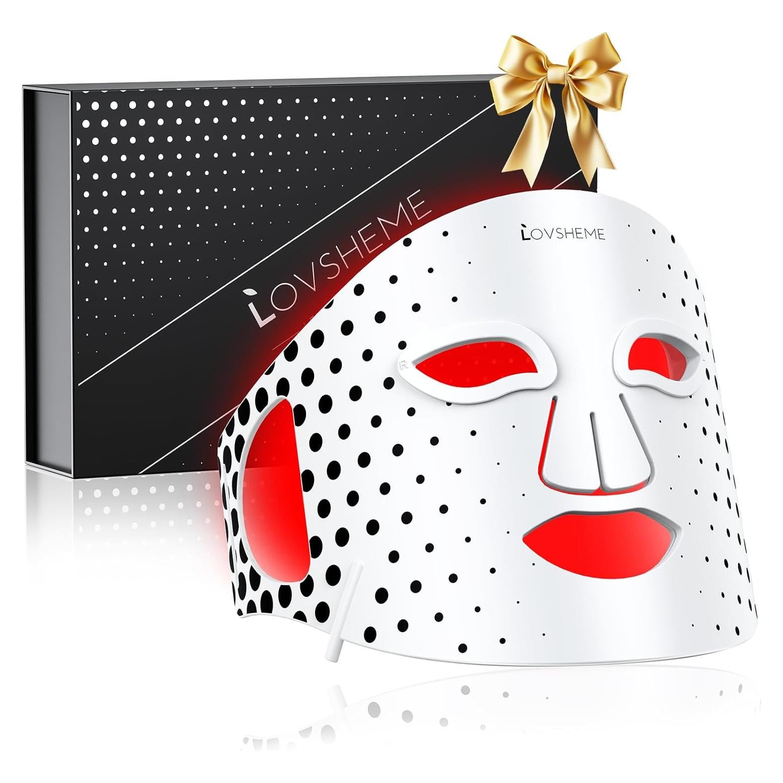 Red Light Therapy Mask for Face - 3 Light Modes, Ultra-Soft Comfort, Precise wavelength, Professional LED Face Mask Light Therapy for Skin Rejuvenation, Anti-Aging & Acne Treatment, Home Use