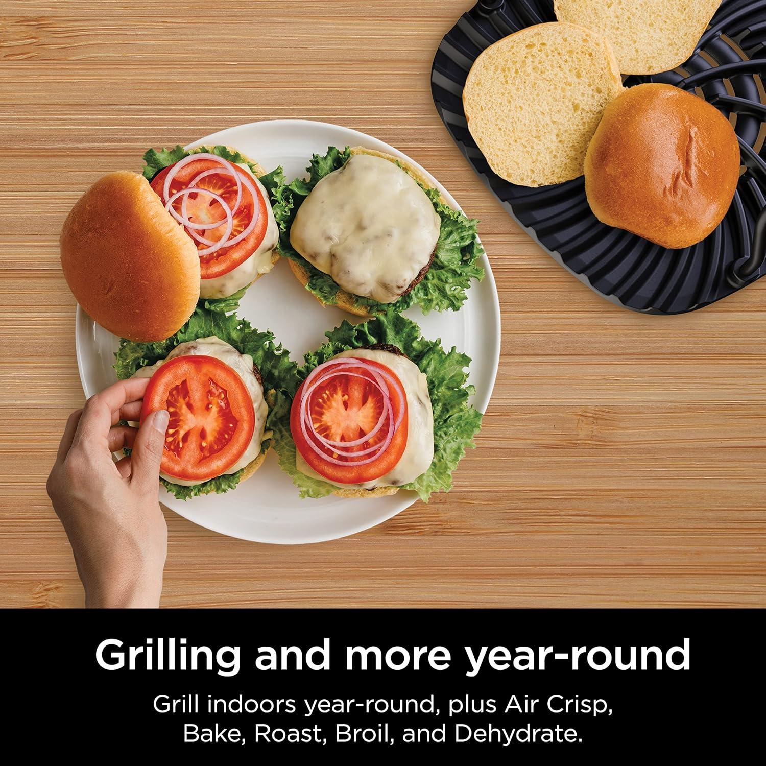 Parrilla Ninja Foodi EG201 6-en-1 con Freidora de Aire