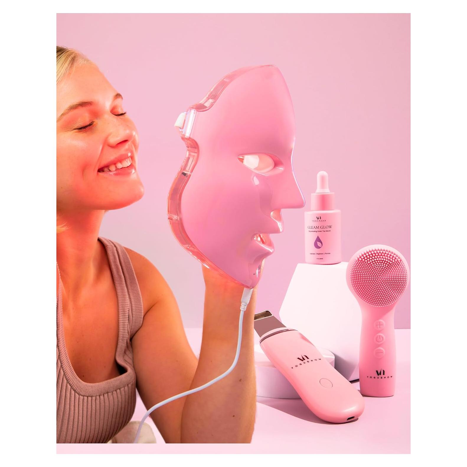 Kit Spa Terapia Luz LED VOGUENOW 4 Piezas Rejuvenecimiento