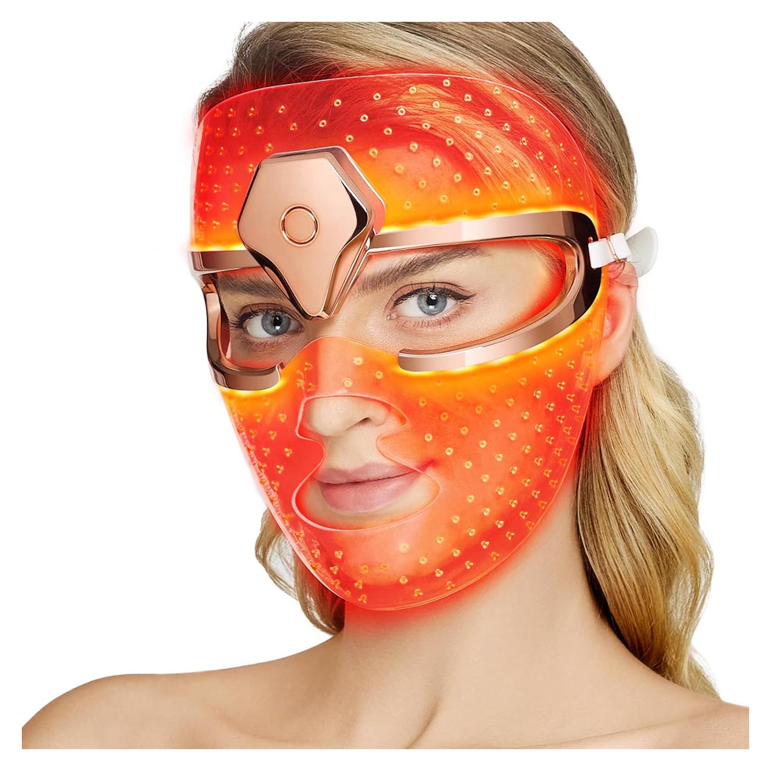Máscara de Terapia de Luz Roja Inalámbrica NEWKEY MJ-06 10 Minutos