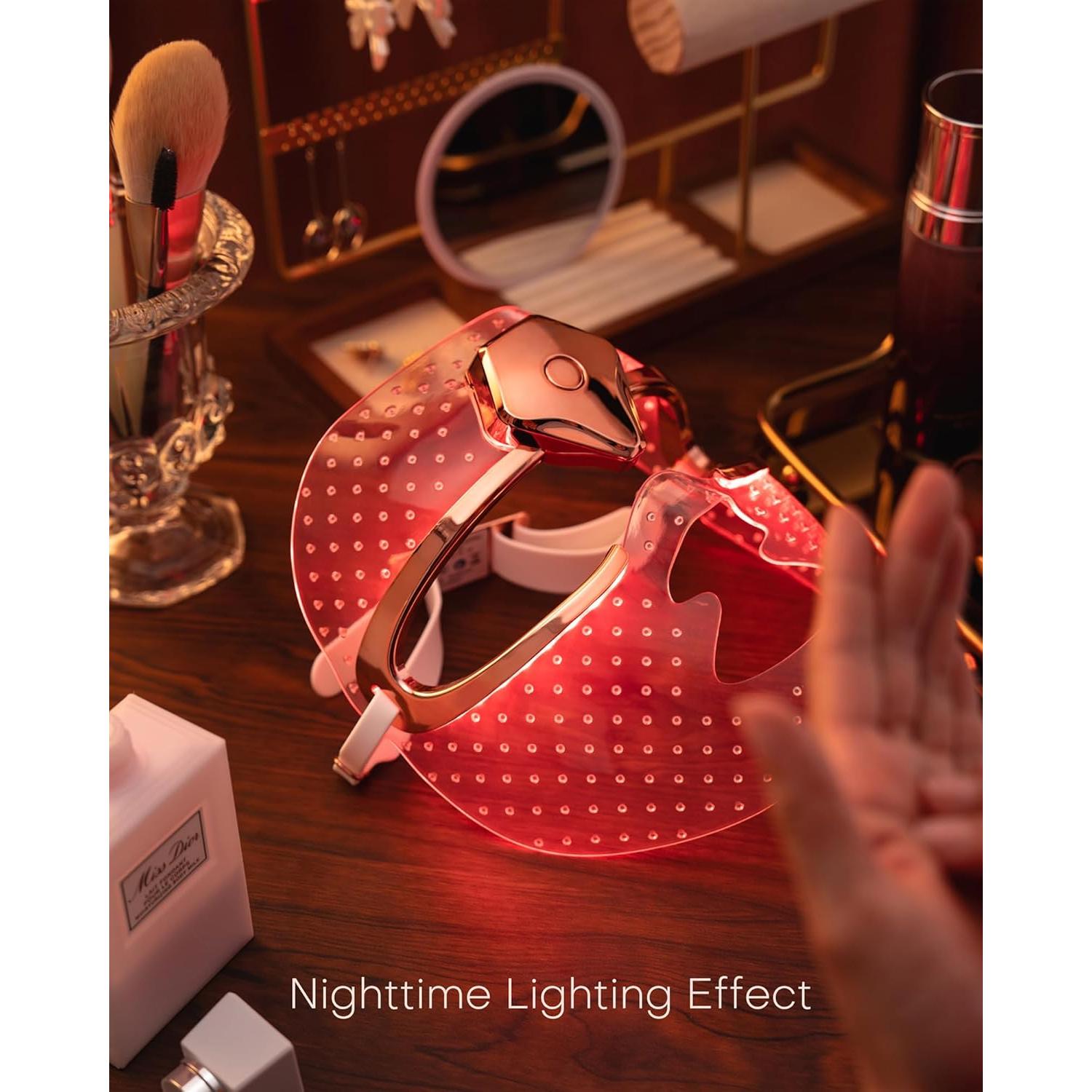 Máscara de Terapia de Luz Roja Inalámbrica NEWKEY MJ-06 10 Minutos