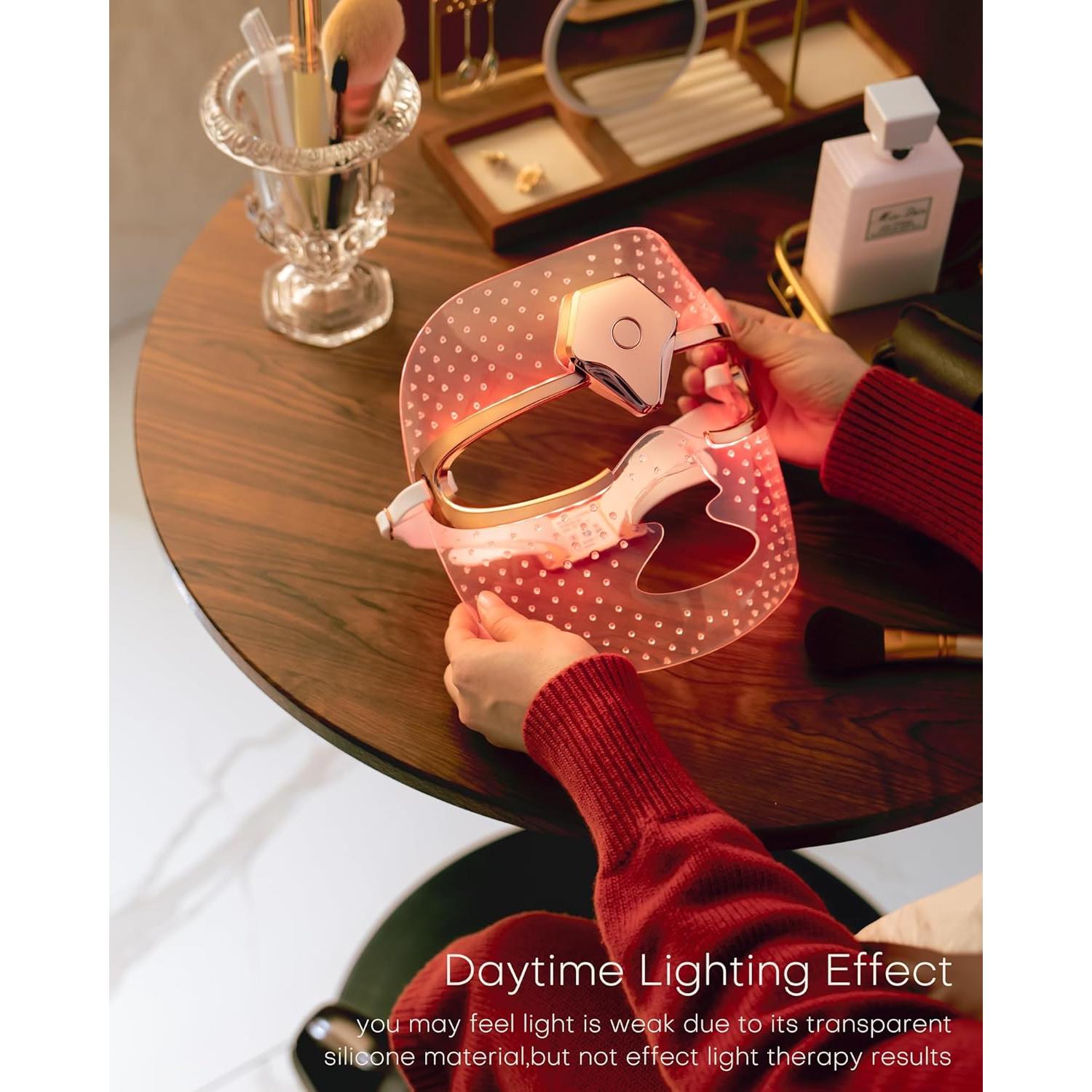 Máscara de Terapia de Luz Roja Inalámbrica NEWKEY MJ-06 10 Minutos