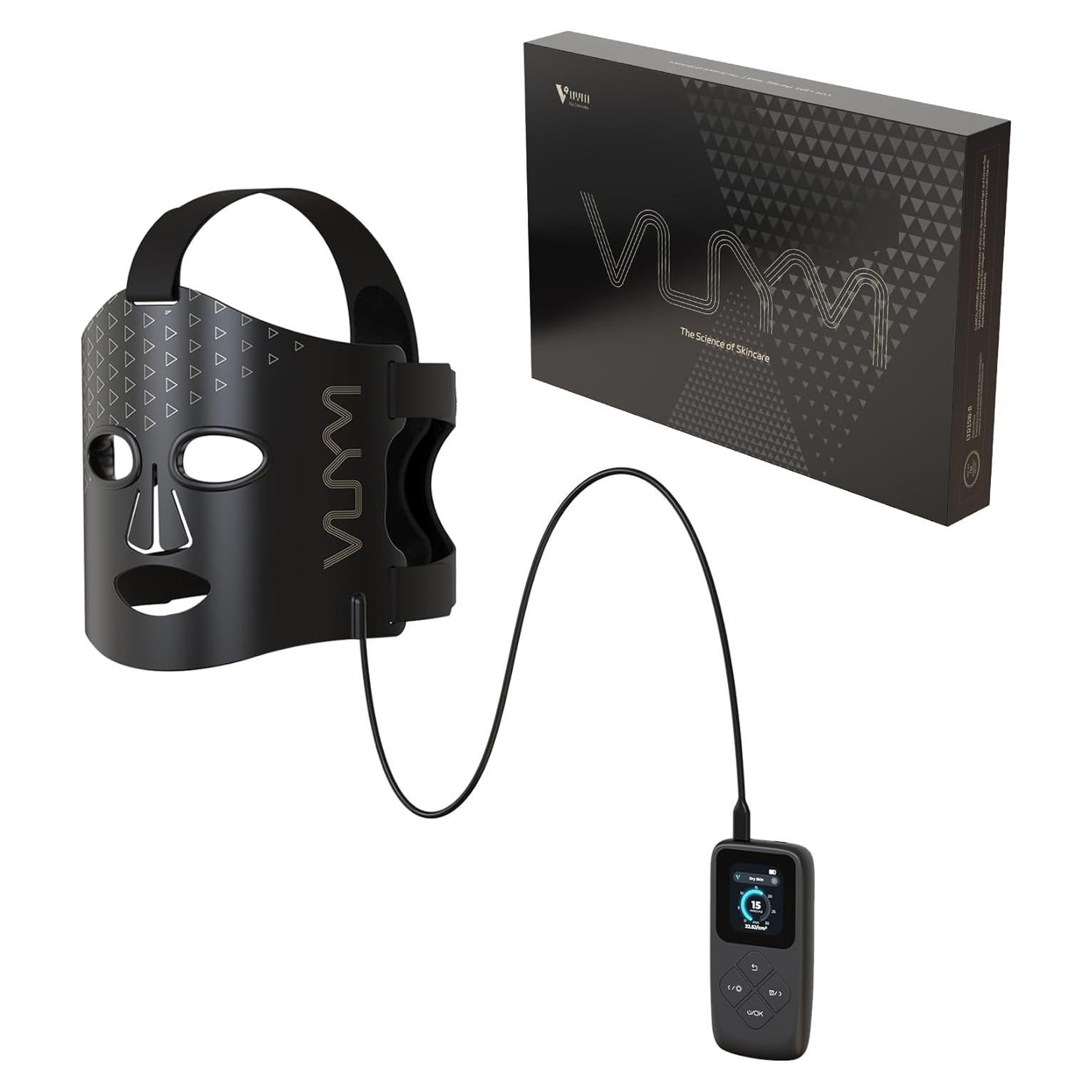 Máscara de Luz Roja VYM LED Terapia Facial Inalámbrica 5 Modos