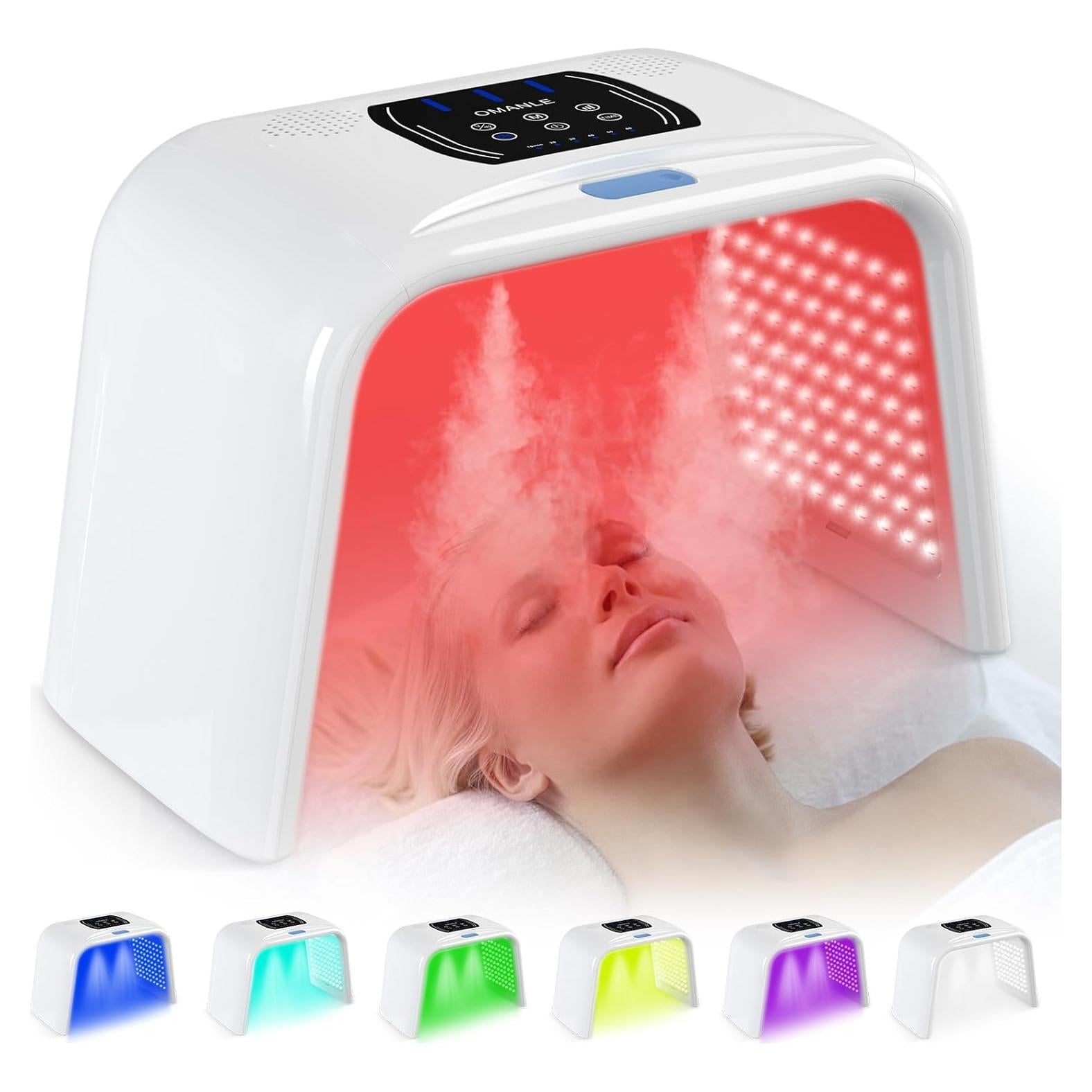 Máscara de Terapia de Luz LED Holsn G7 7 Colores con Spray