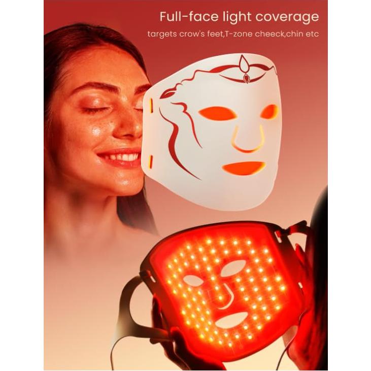 Máscara de Terapia de Luz Roja LAYNA para Arrugas y Piel Radiante