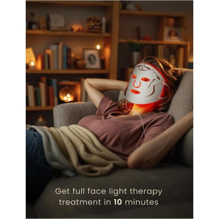 Máscara de Terapia de Luz Roja LAYNA para Arrugas y Piel Radiante