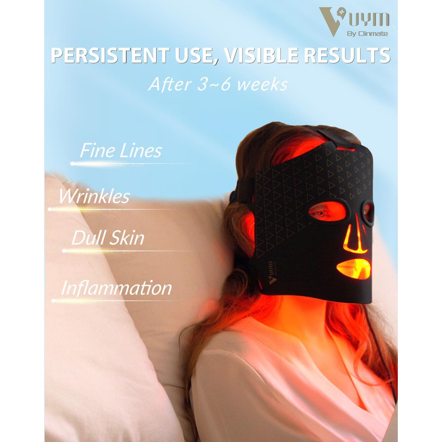 Máscara de Luz LED VYM Terapia Facial Profesional 5 Modos