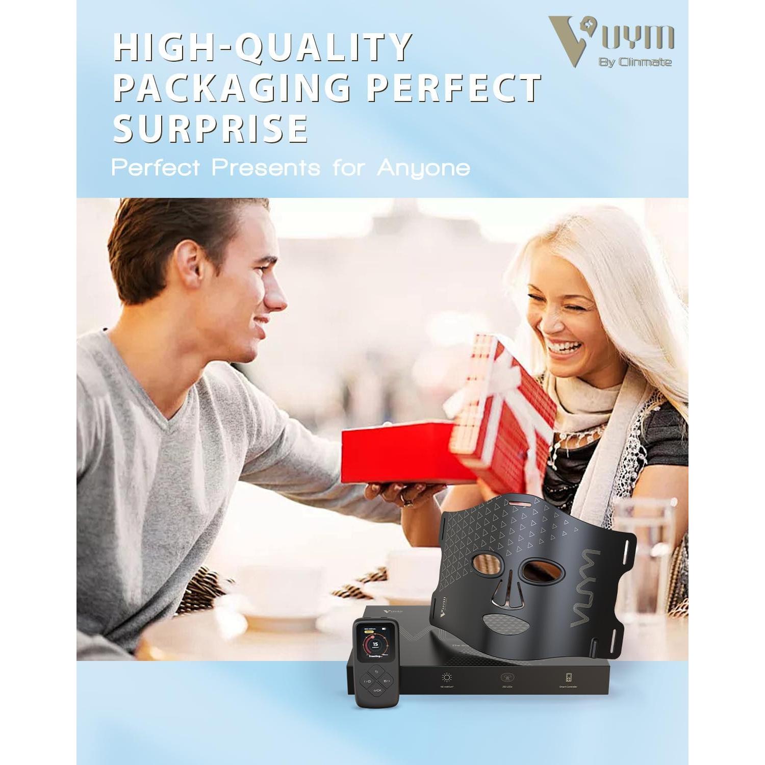 Máscara de Luz LED VYM Terapia Facial Profesional 5 Modos