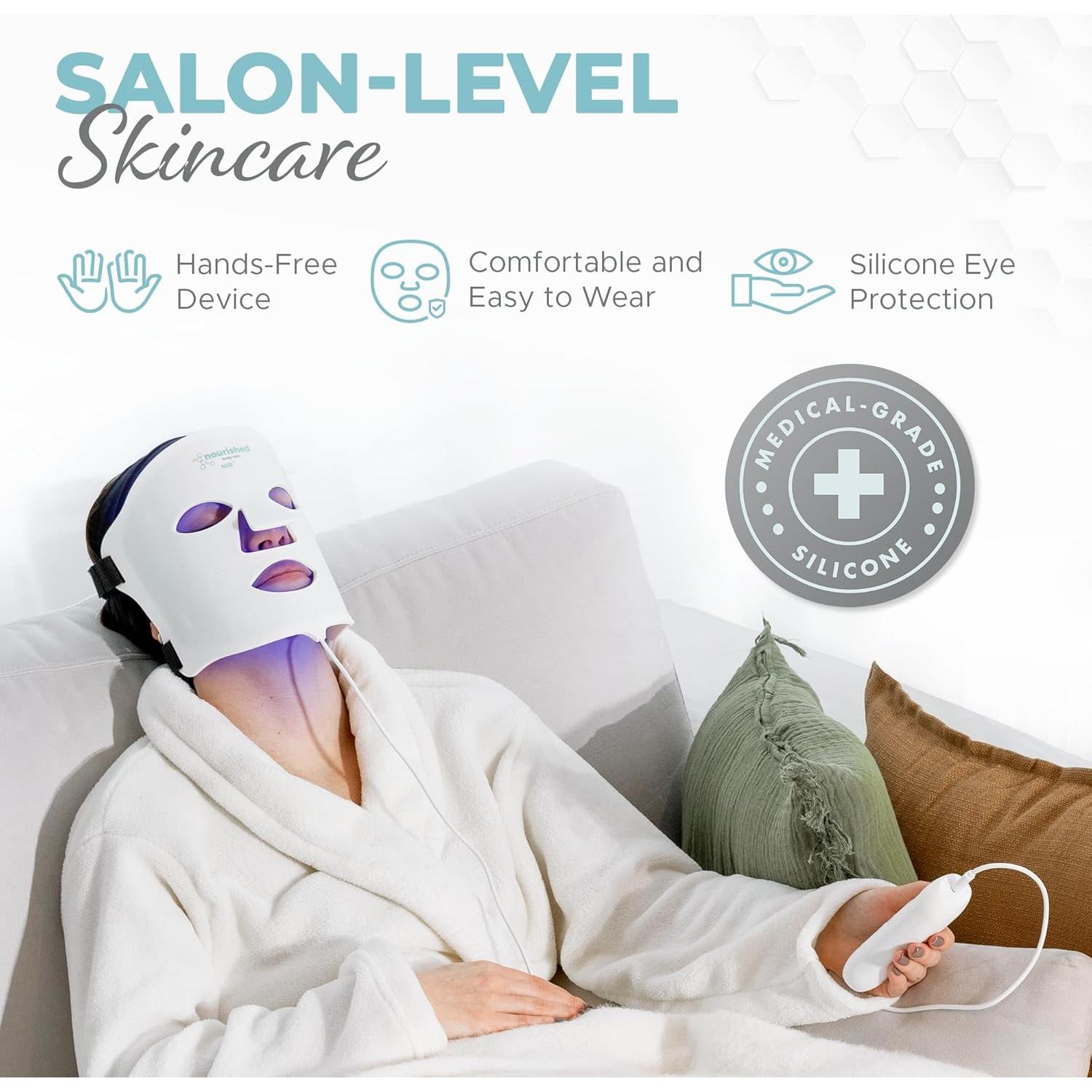 Mascarilla LED Terapia de Luz Nourished Bodynskin 114 LEDs