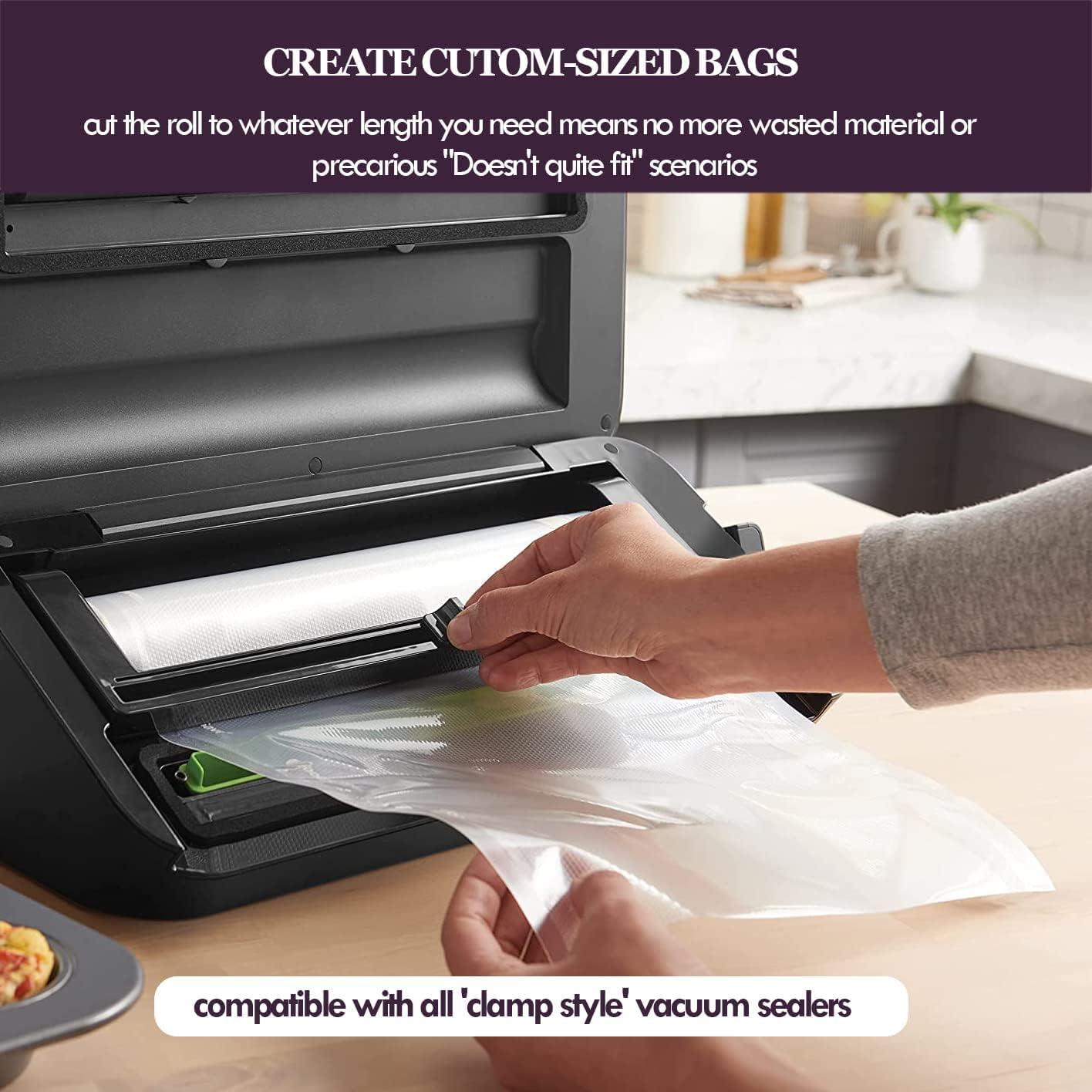 Rollos de Bolsas de Sellado al Vacío Mesliese 3 Paquetes 20x40 cm