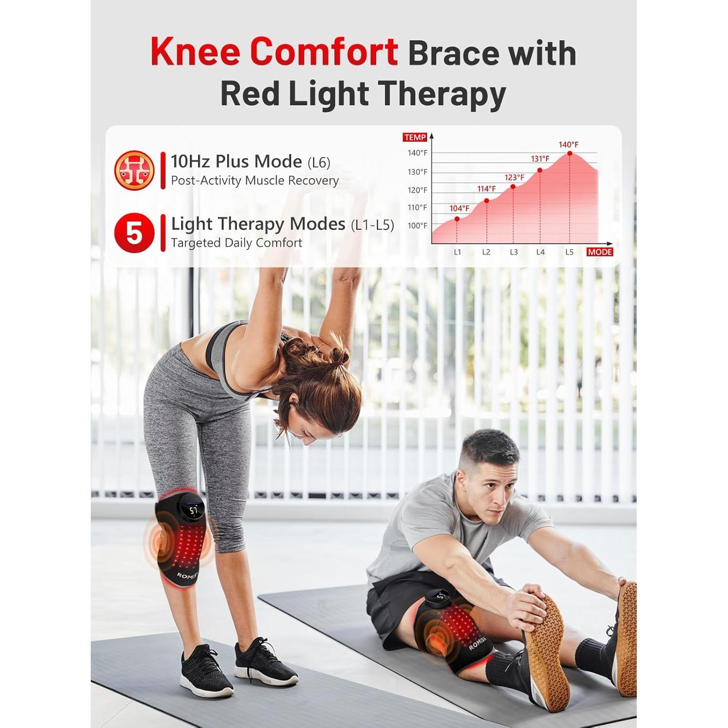 Férula de Terapia de Luz Roja ROMISA para Rodilla y Codo