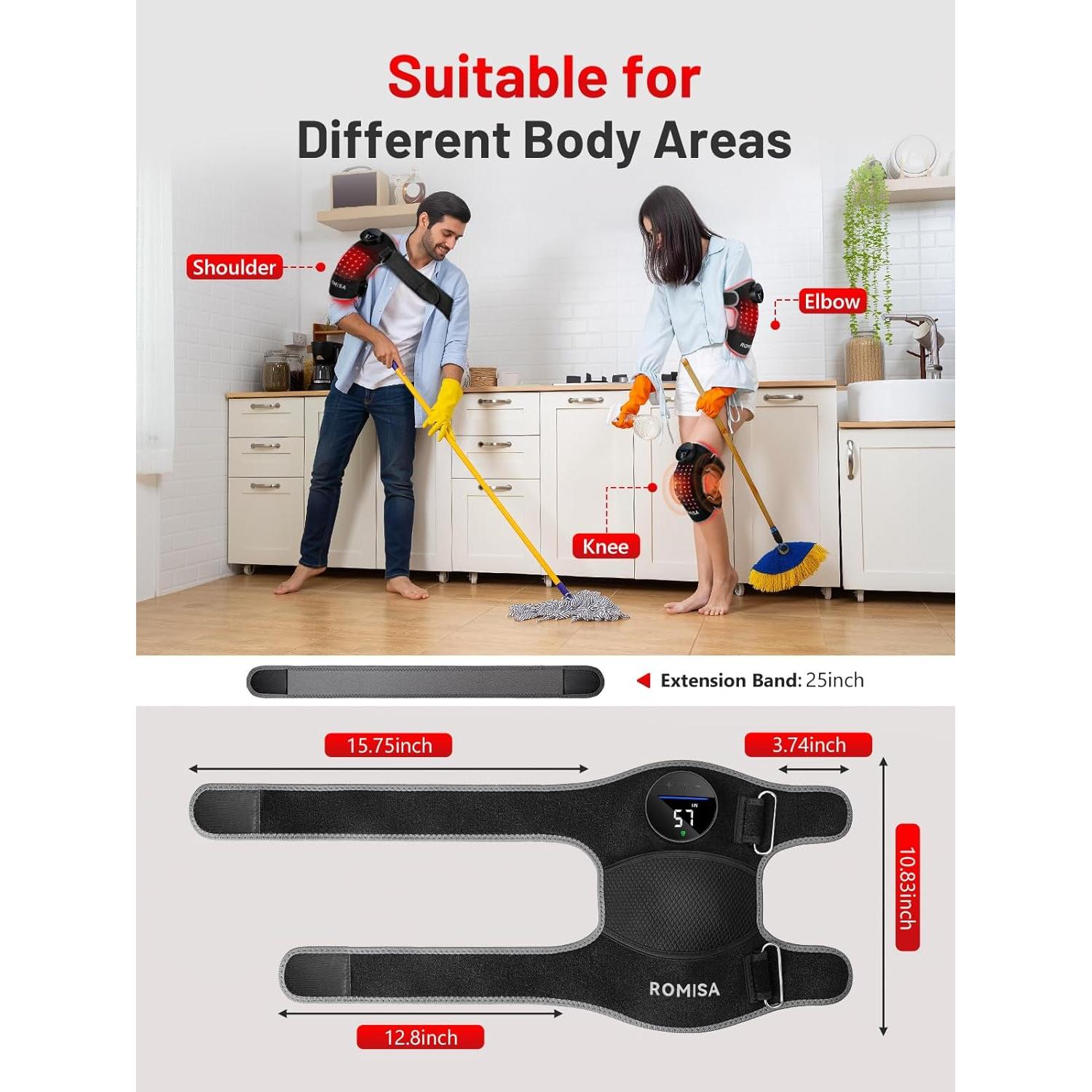 Férula de Terapia de Luz Roja ROMISA para Rodilla y Codo