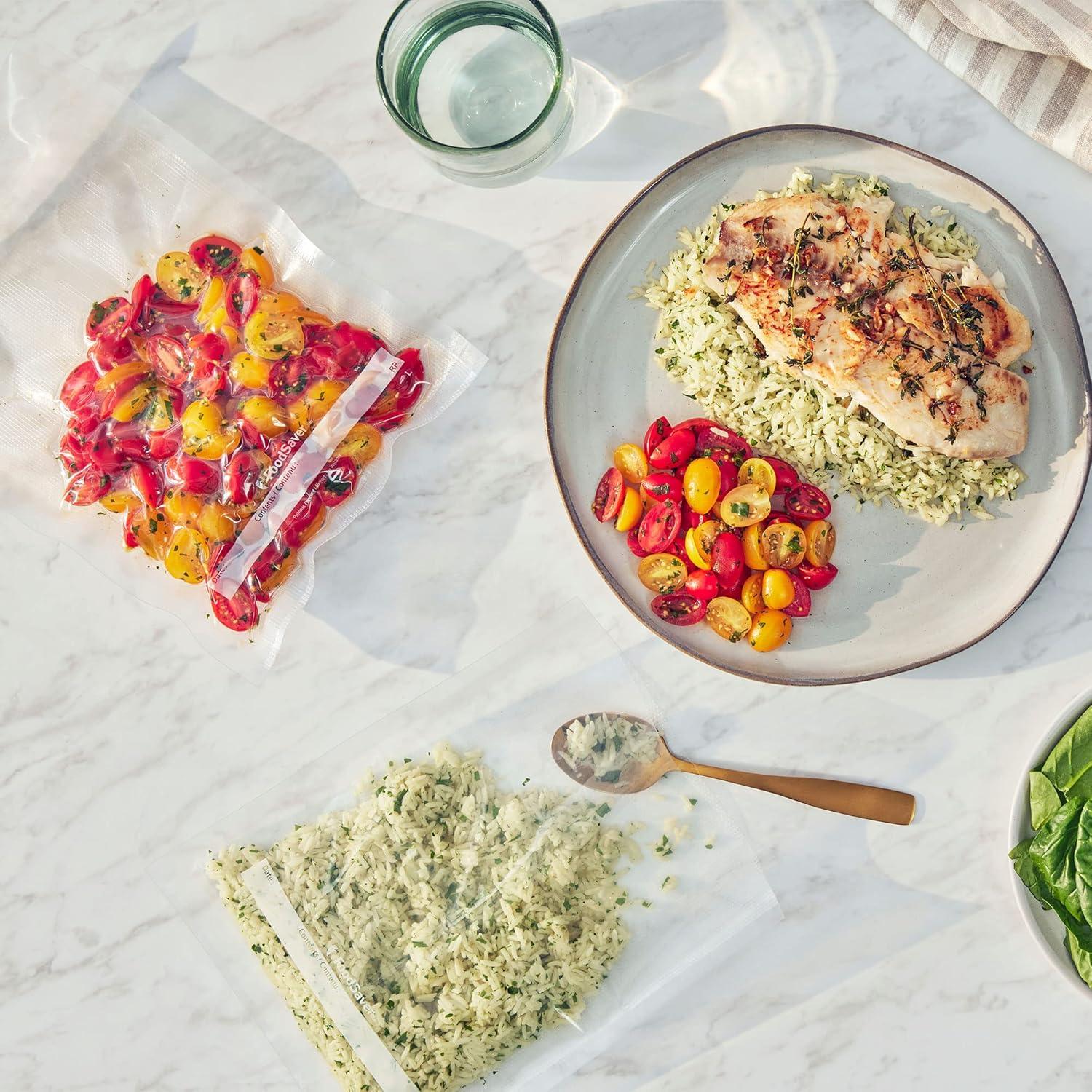 Bolsas de Sellado al Vacío FoodSaver 120 Unidades 20x28 cm