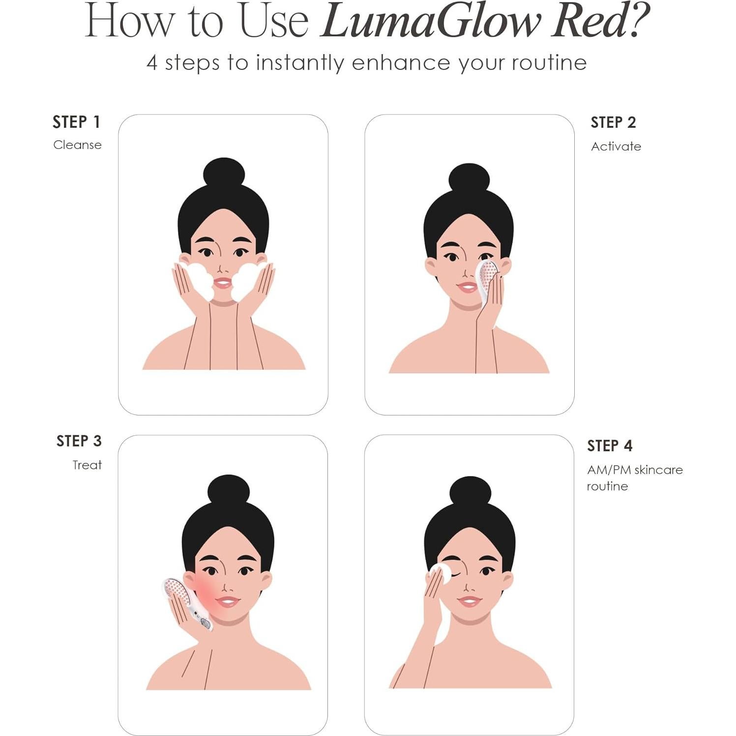 LumaGlow Luz LED Roja Project E Beauty - Terapia Antienvejecimiento