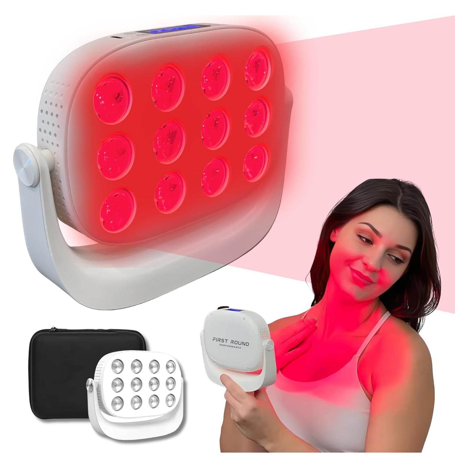 Kit Terapia Luz Roja Portátil First Round FRP 650nm 850nm