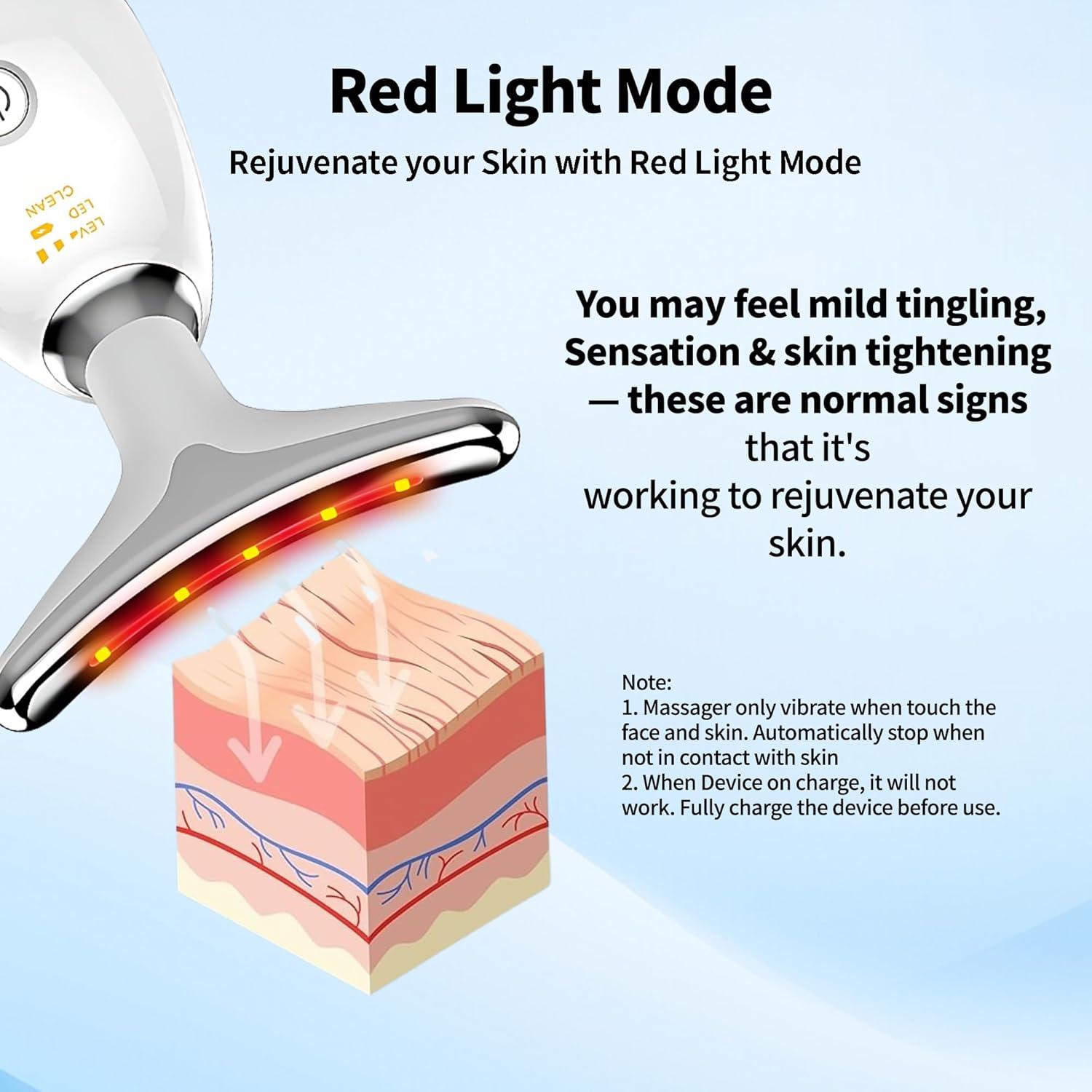 Masajeador Facial LED Shenzhenshimufeng - Terapia Luz Roja