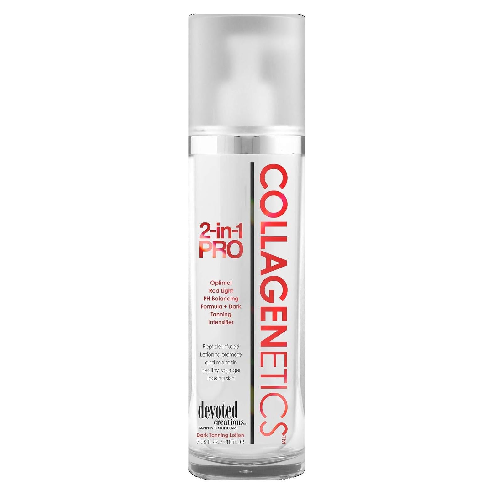 Loción Bronceadora 2 en 1 Collagenetics 200ml Terapia Luz Roja