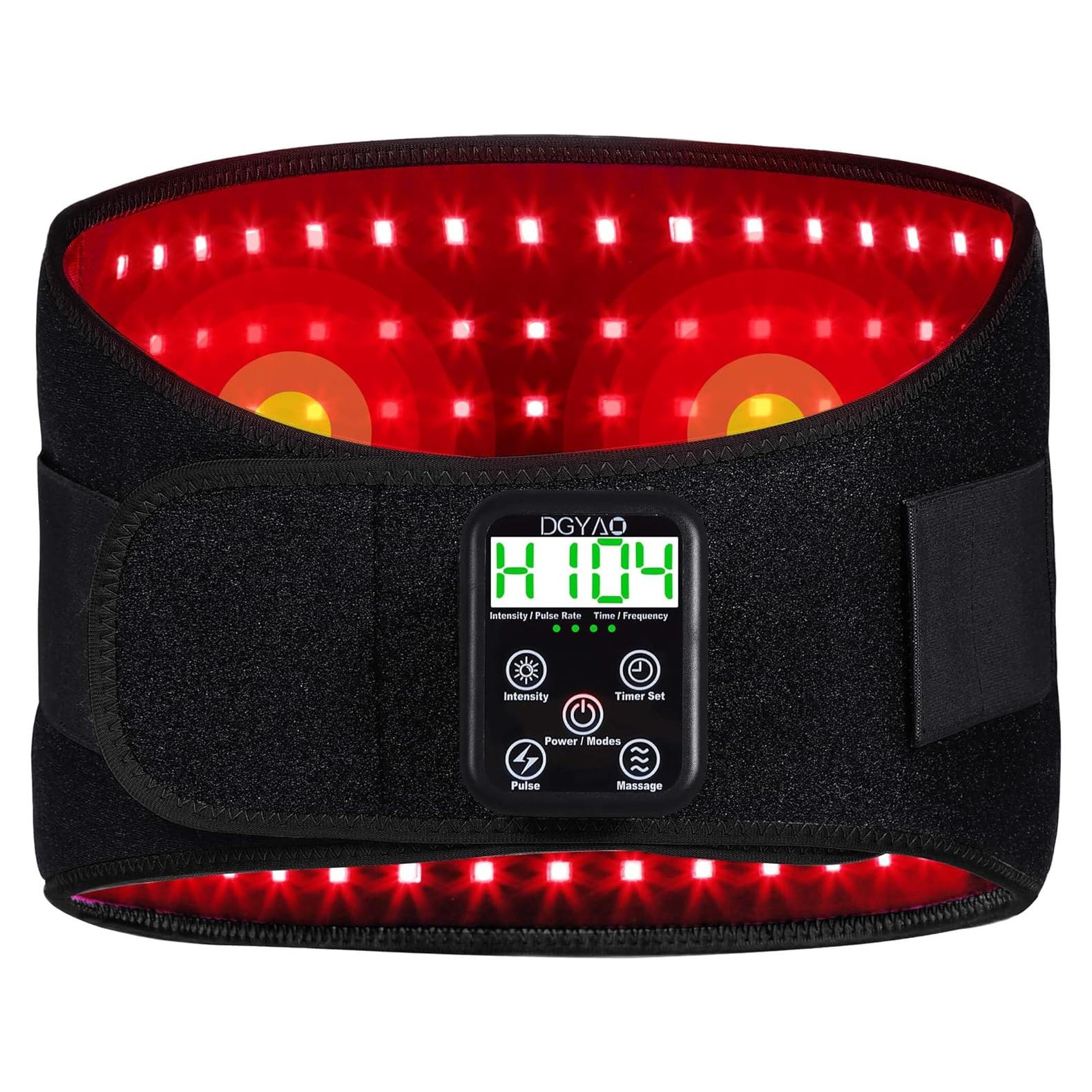 Cinturón Terapia Luz Roja Inalámbrico DGYAO 129cm Alivio Dolor