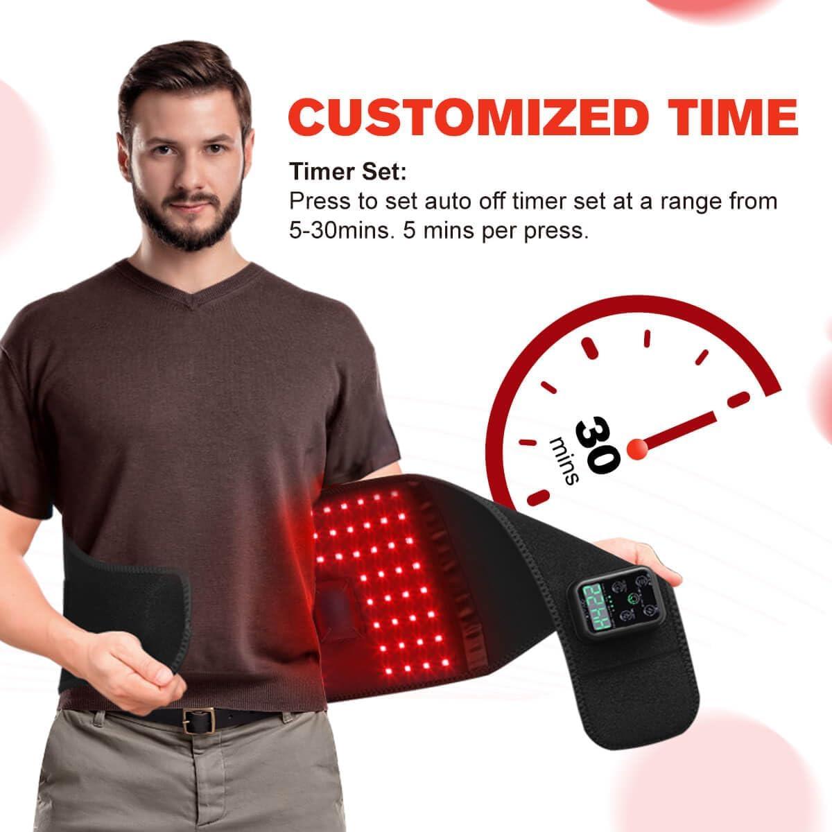 Cinturón Terapia Luz Roja Inalámbrico DGYAO 129cm Alivio Dolor