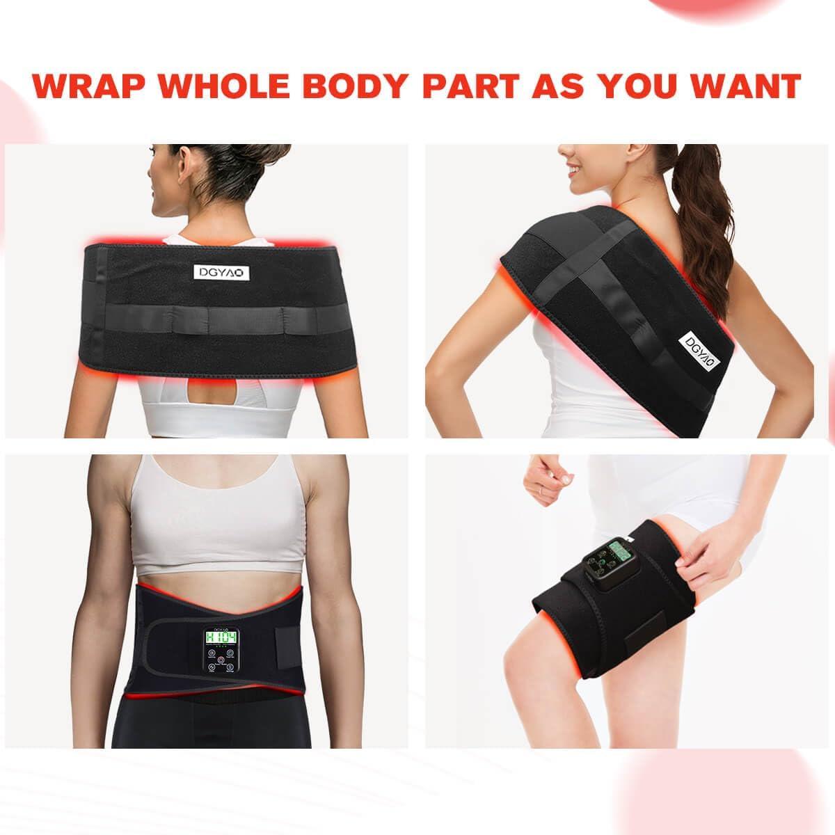Cinturón Terapia Luz Roja Inalámbrico DGYAO 129cm Alivio Dolor