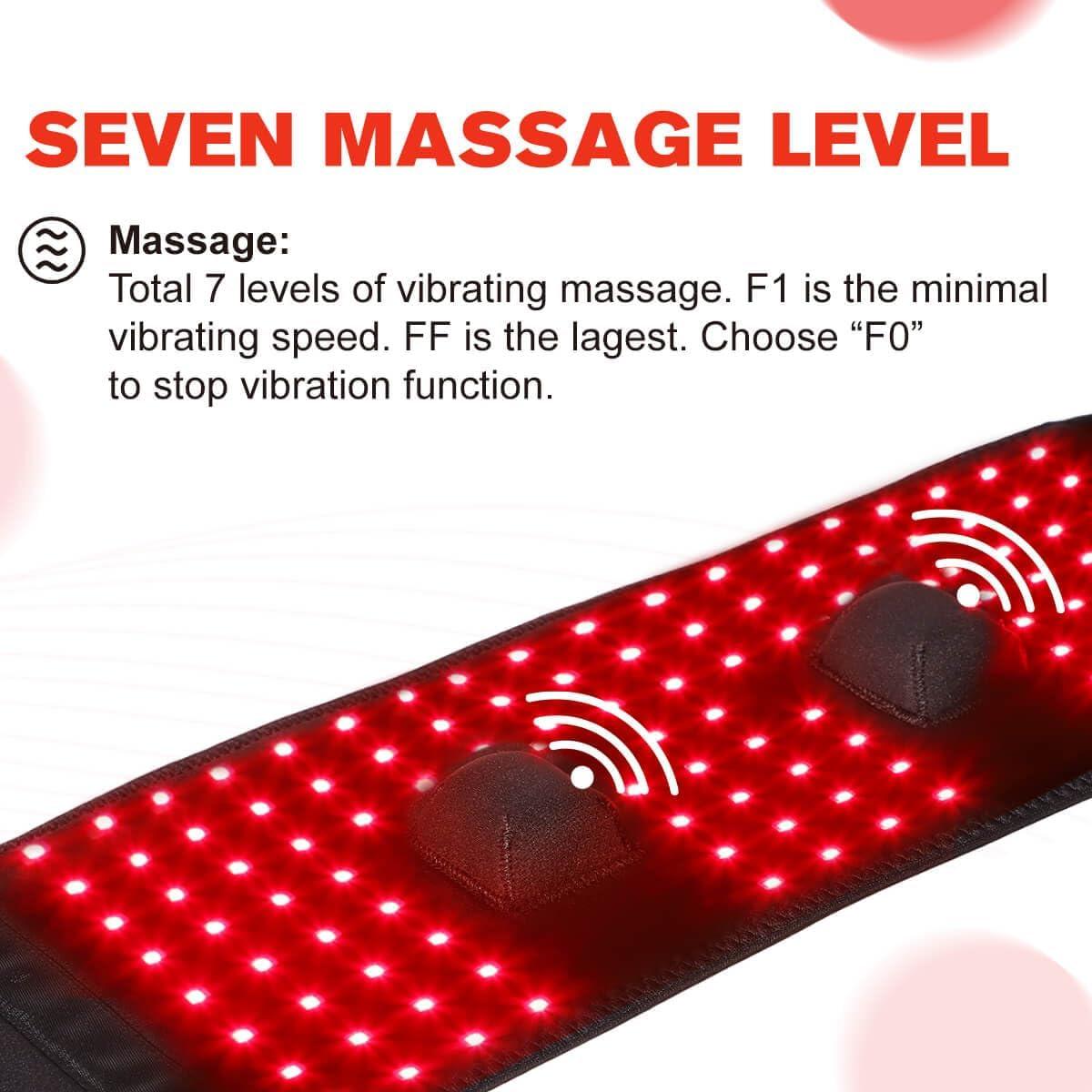 Cinturón Terapia Luz Roja Inalámbrico DGYAO 129cm Alivio Dolor