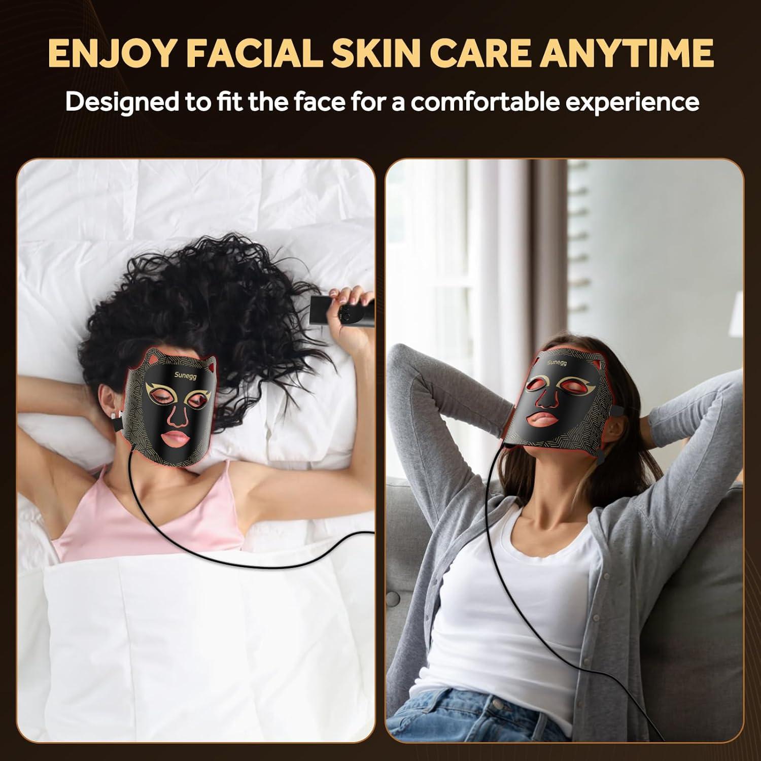 Máscara de Terapia de Luz LED Sunegg FM-01 para Cuidado Facial