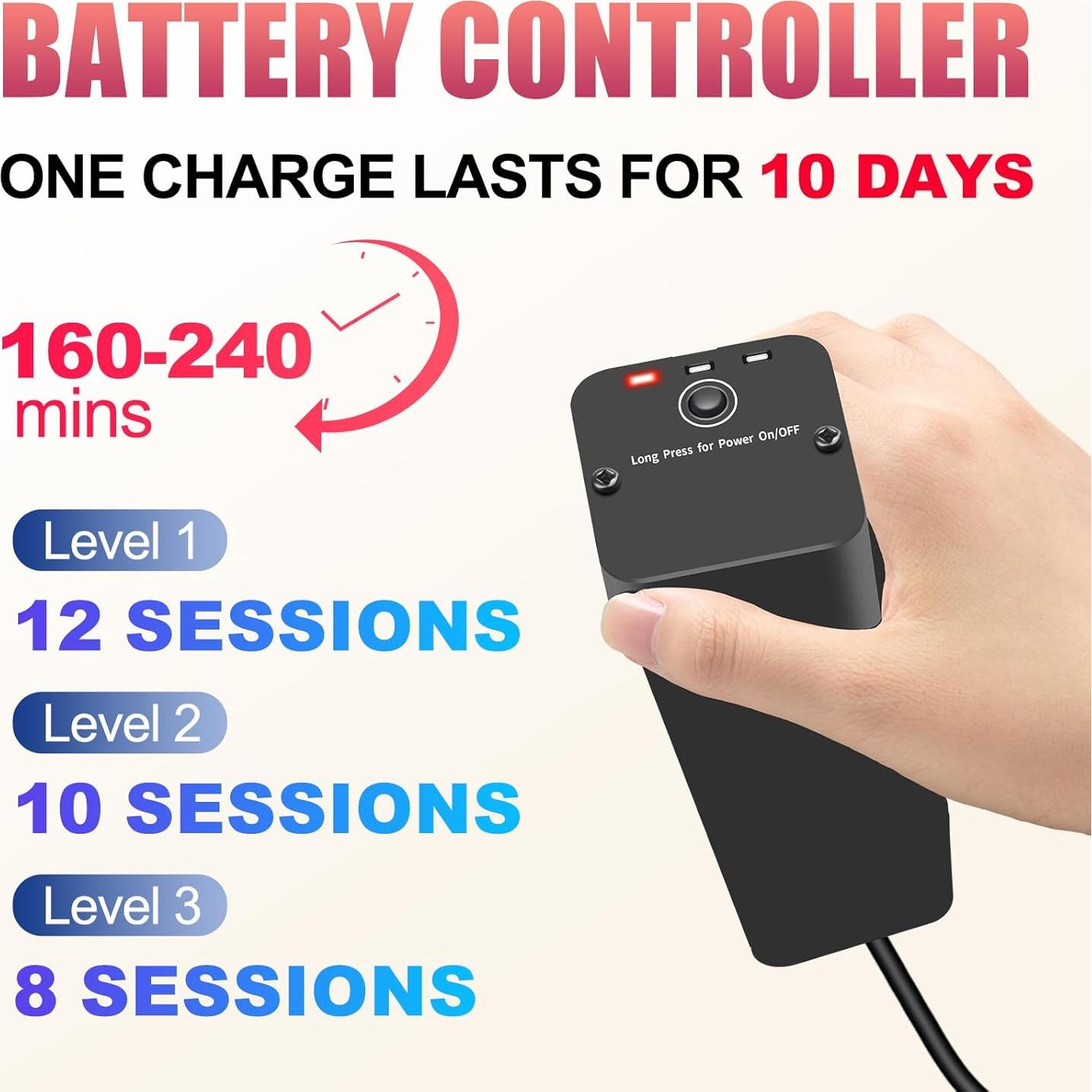 Cinturón de Terapia de Luz Roja Tamthna 5000mAh Infrarrojo