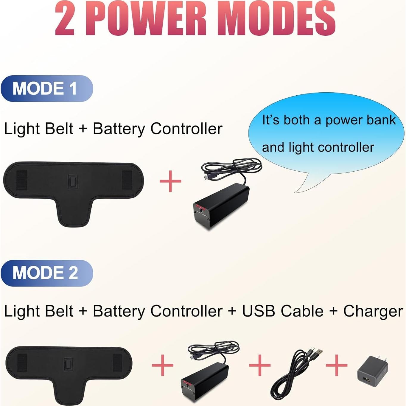 Cinturón de Terapia de Luz Roja Tamthna 5000mAh Infrarrojo