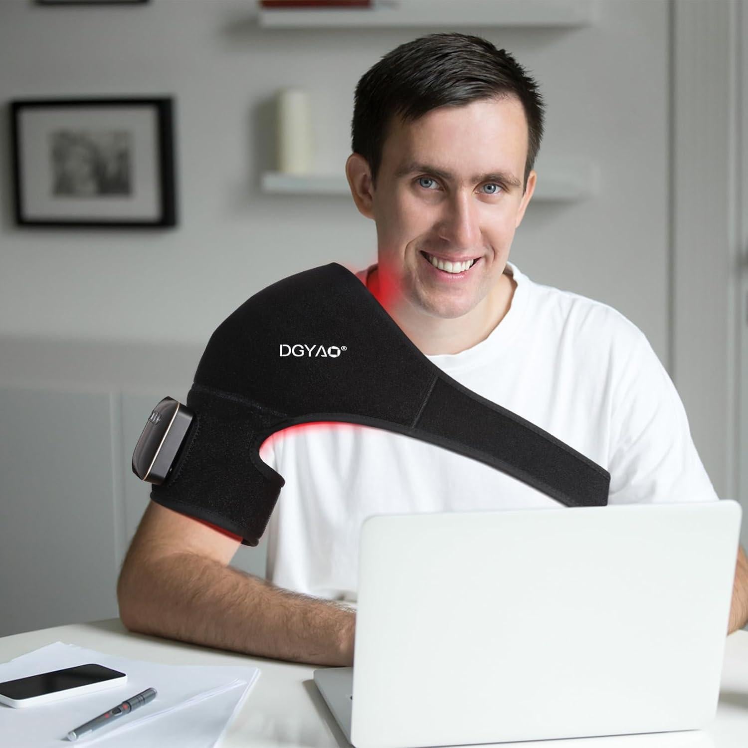 Terapia de Luz Roja Inalámbrica TUOYR para Alivio de Dolor