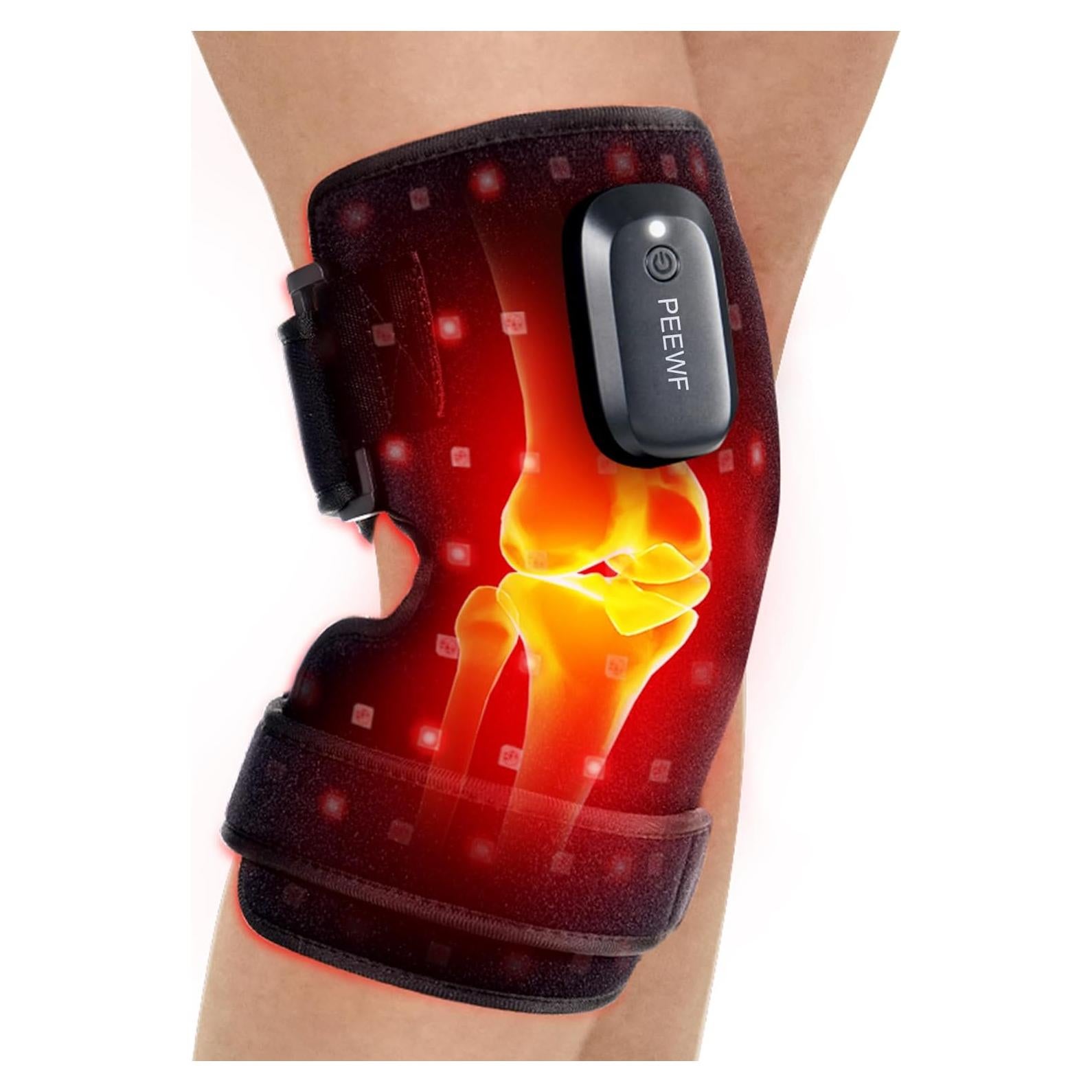 Almohadilla Terapia Luz Roja Inalámbrica PEEWF para Rodilla