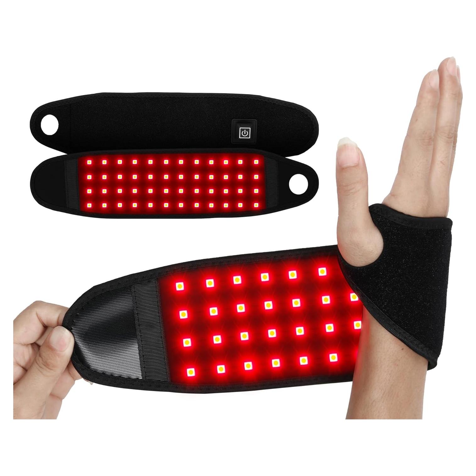 Cinturón de terapia de luz roja y infrarroja Topcupro 48 LEDs