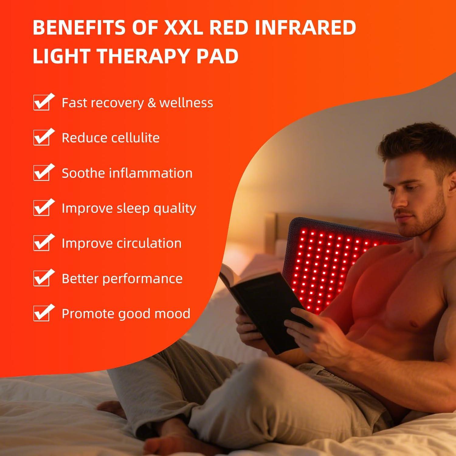 Alfombrilla Terapia Luz Infrarroja Roja Bonodave 80x29cm