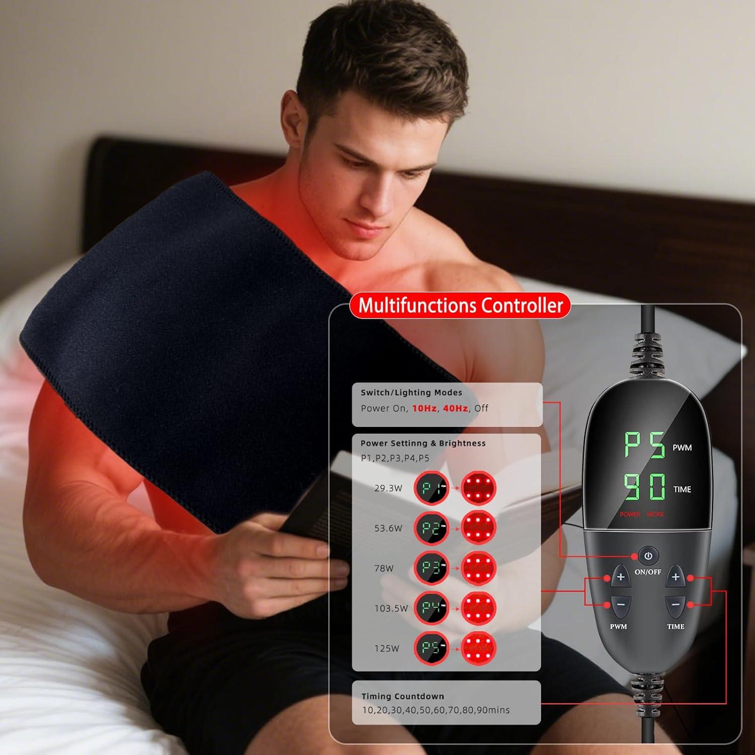 Alfombrilla Terapia Luz Infrarroja Roja Bonodave 80x29cm