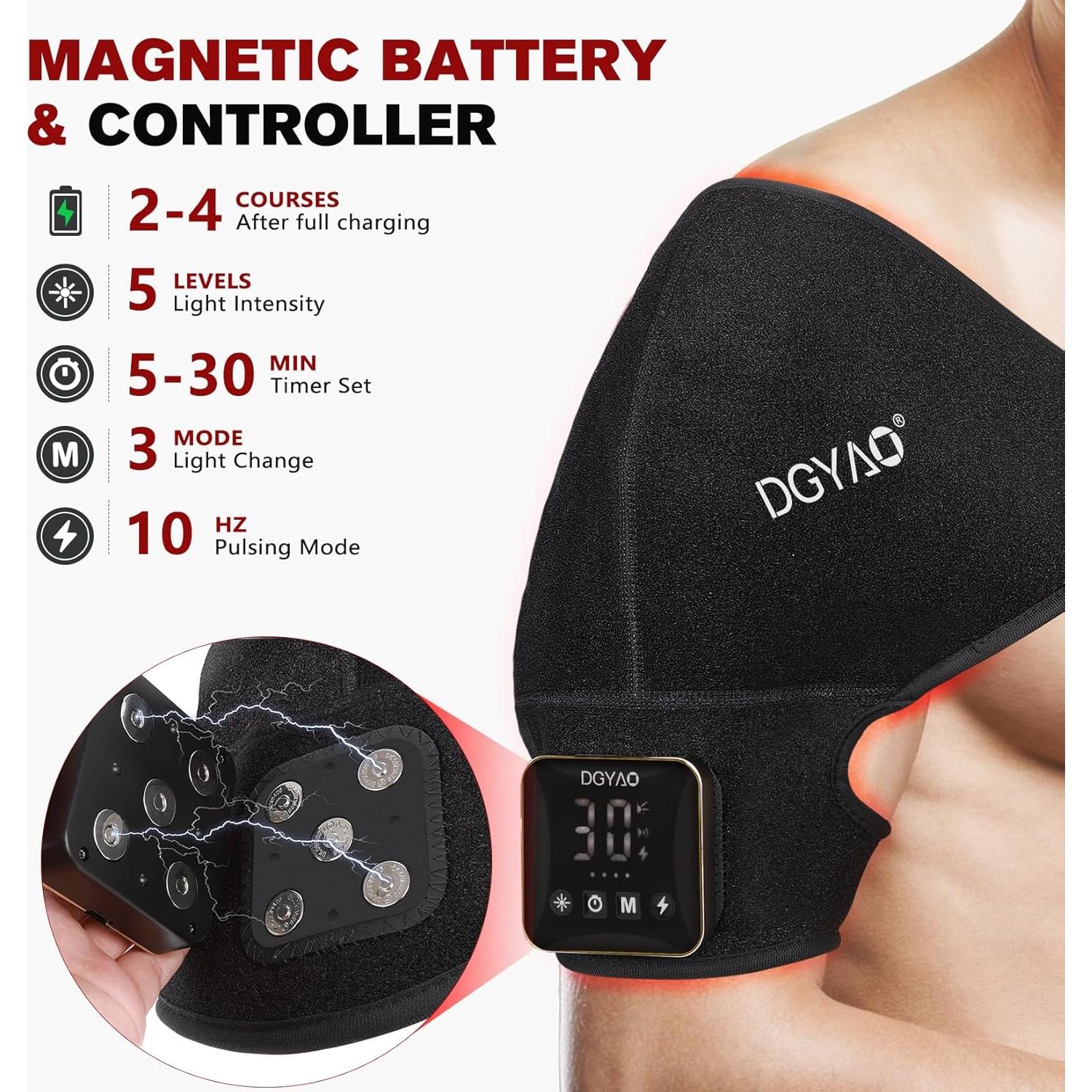Terapia de Luz Roja Inalámbrica DGQY para Hombro 4000mAh