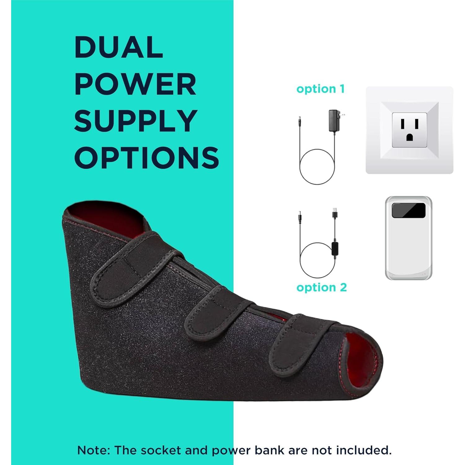 Terapia de Luz Infrarroja Roja EpixCare para Pies - Calcetines Térmicos