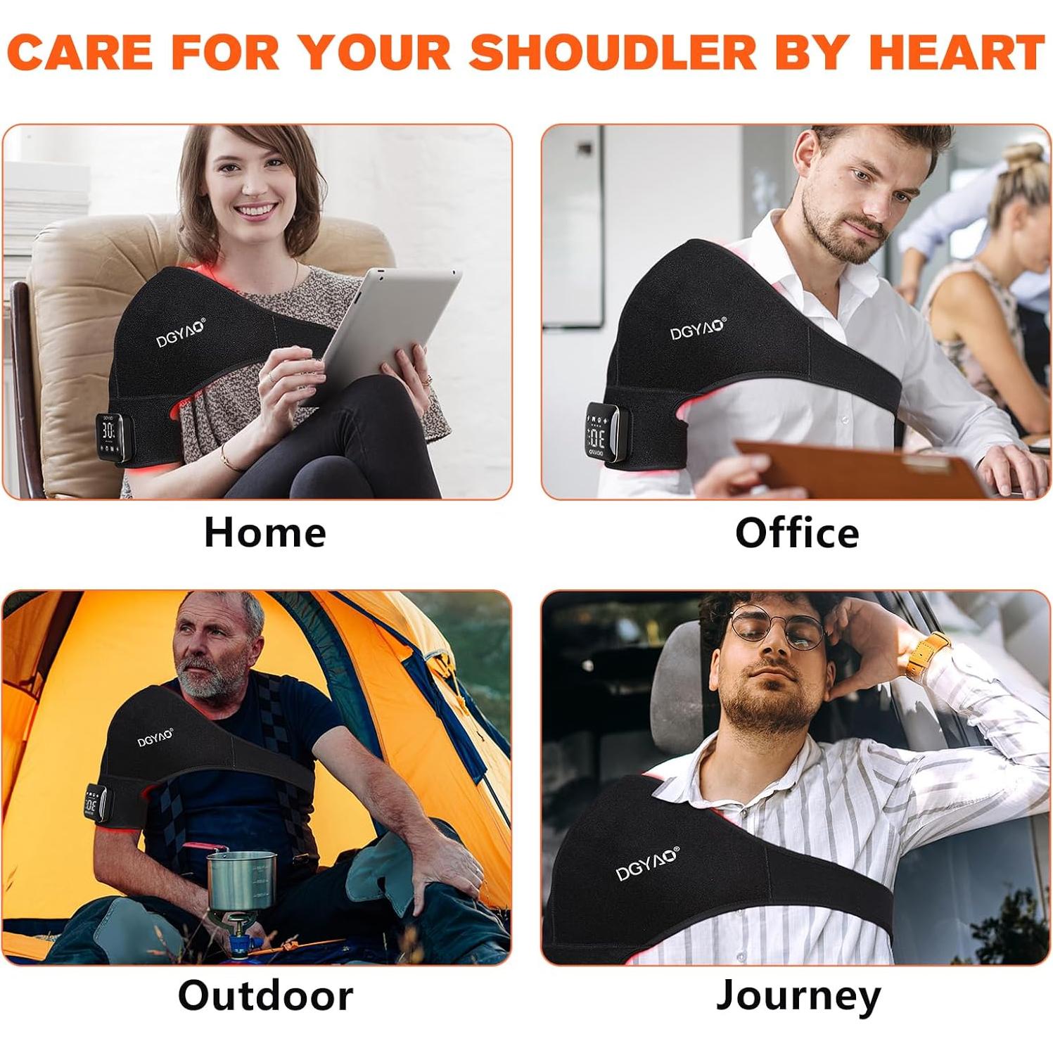 Terapia de Luz Roja Inalámbrica TUOB para Hombro 4000mAh