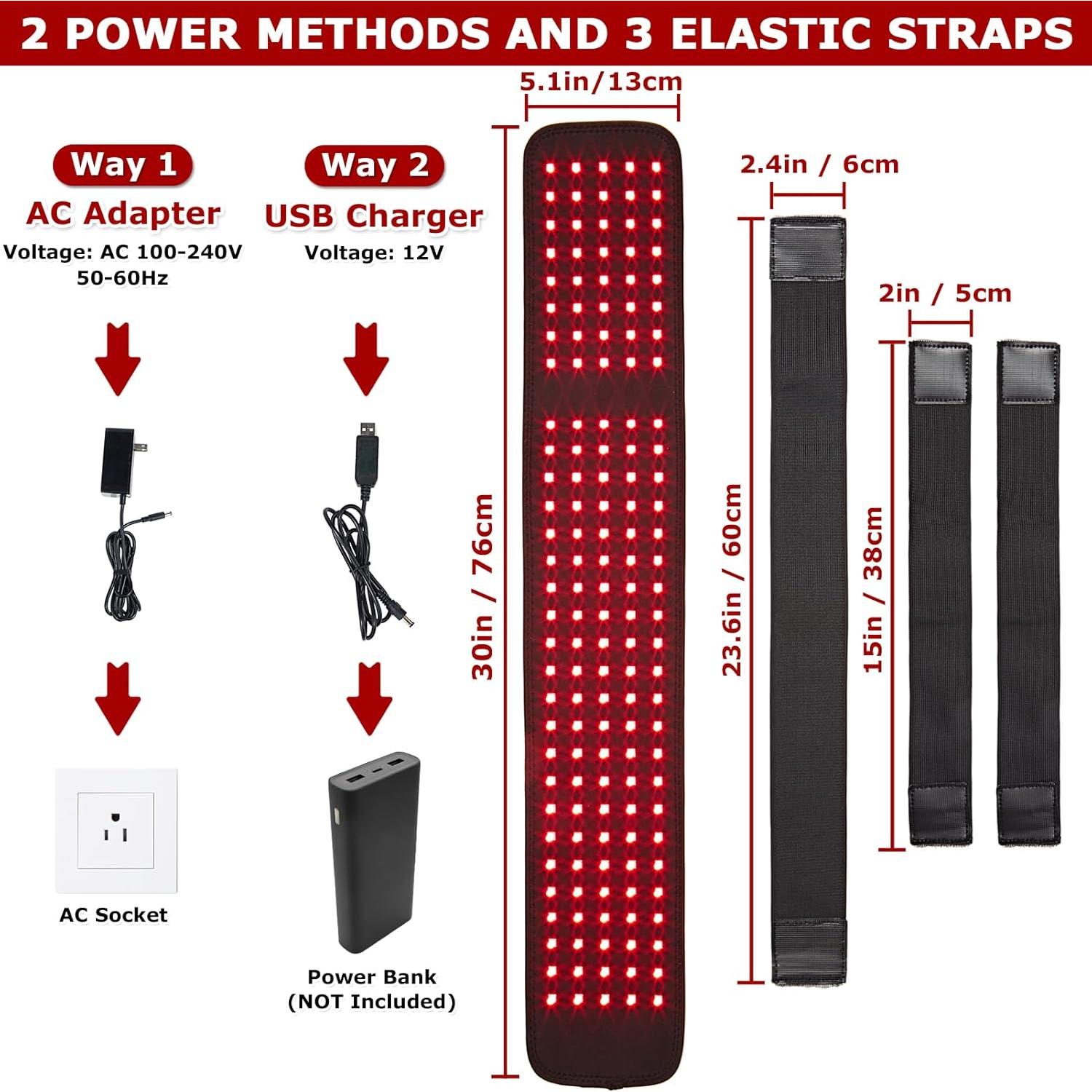Terapia de Luz Roja LED CAMECO para Pies y Cuerpo 76cm