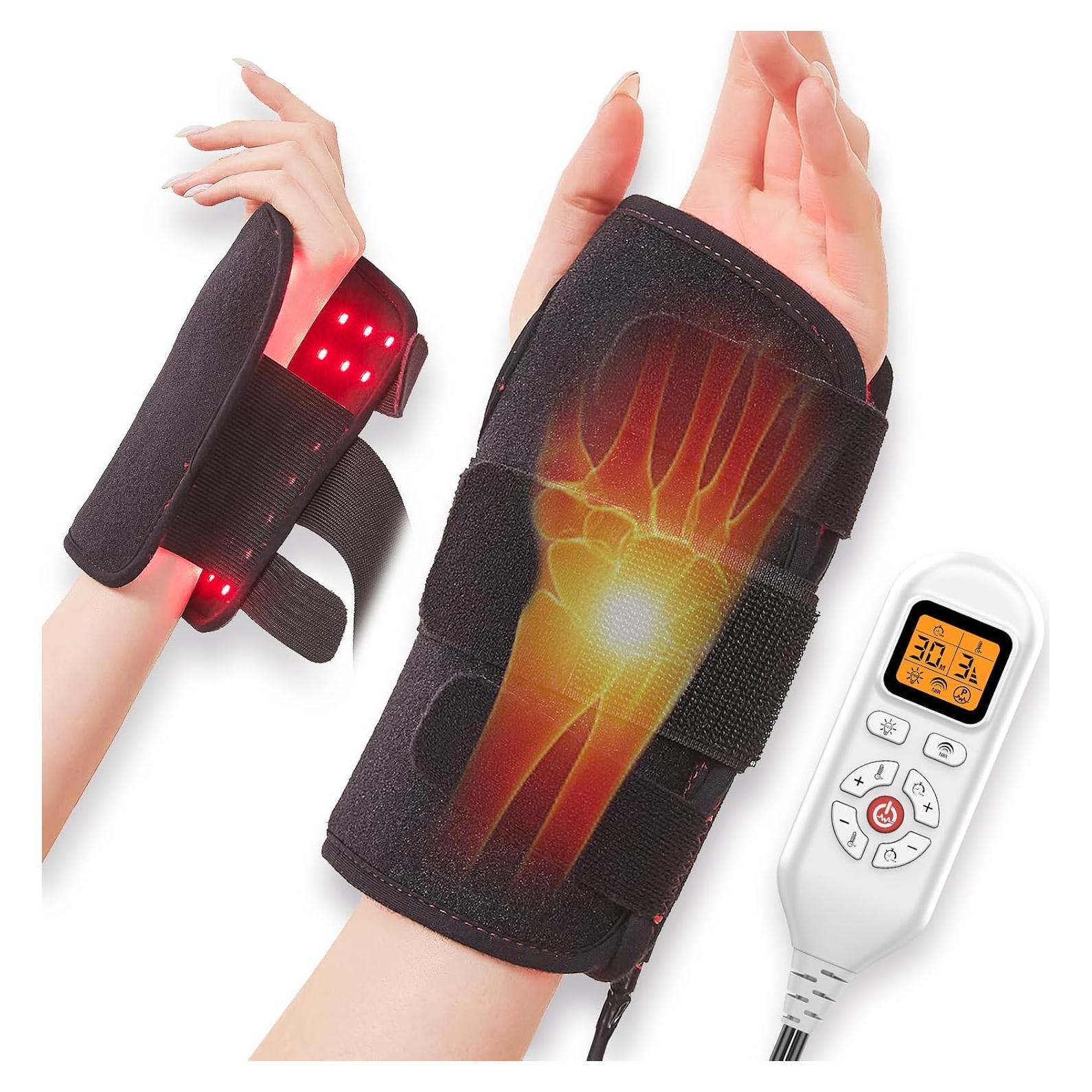 JOBYNA Envoltura de Muñeca Infrarroja 850nm y Luz Roja 660nm