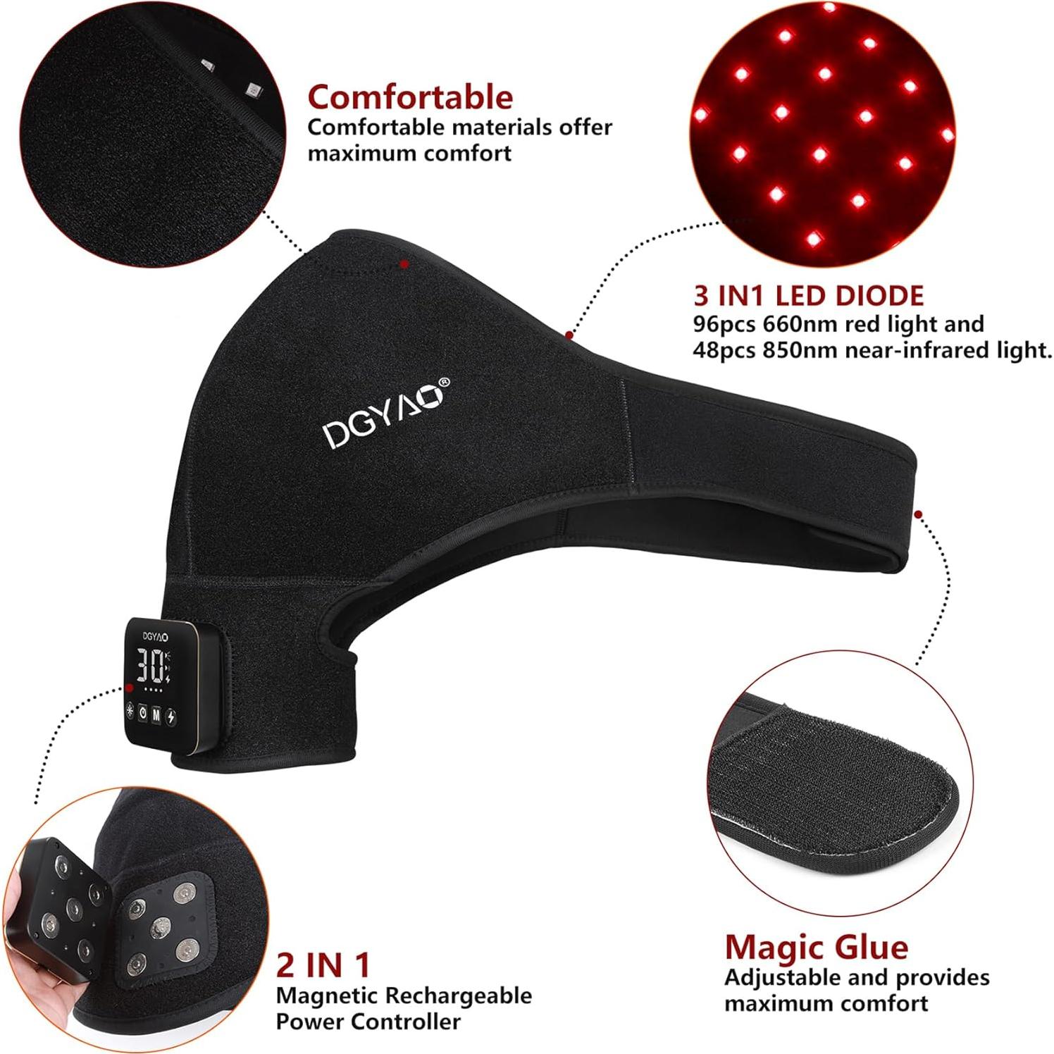 Terapia de Luz Roja Inalámbrica HAIYUE para Hombro 660/850nm