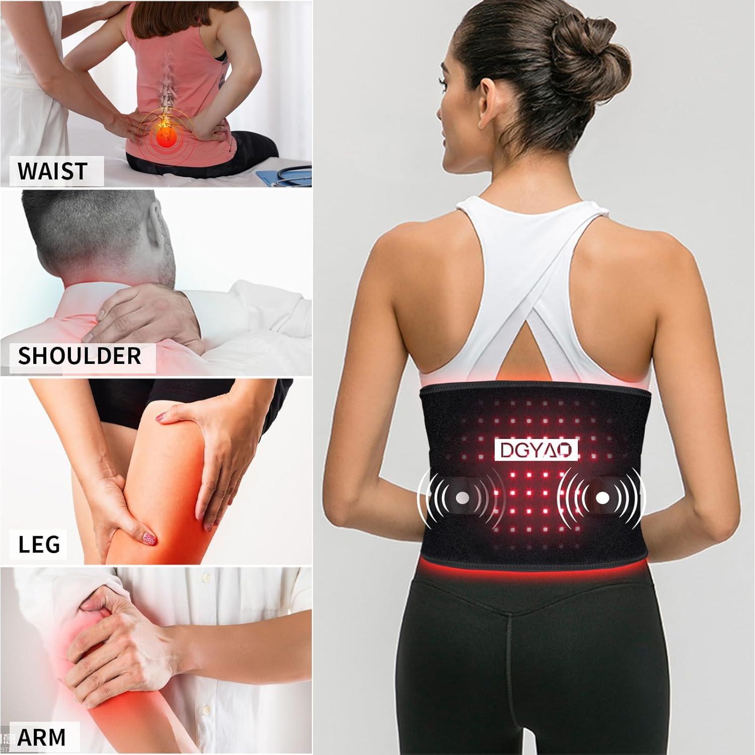 Cinturón de terapia de luz roja TUOYR inalámbrico 125x24cm