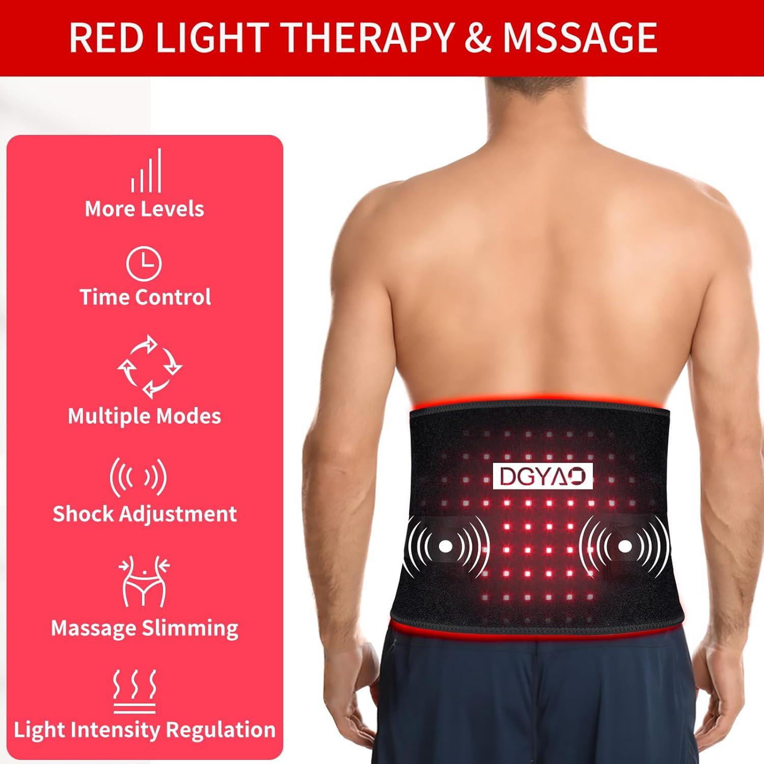 Cinturón de terapia de luz roja TUOYR inalámbrico 125x24cm