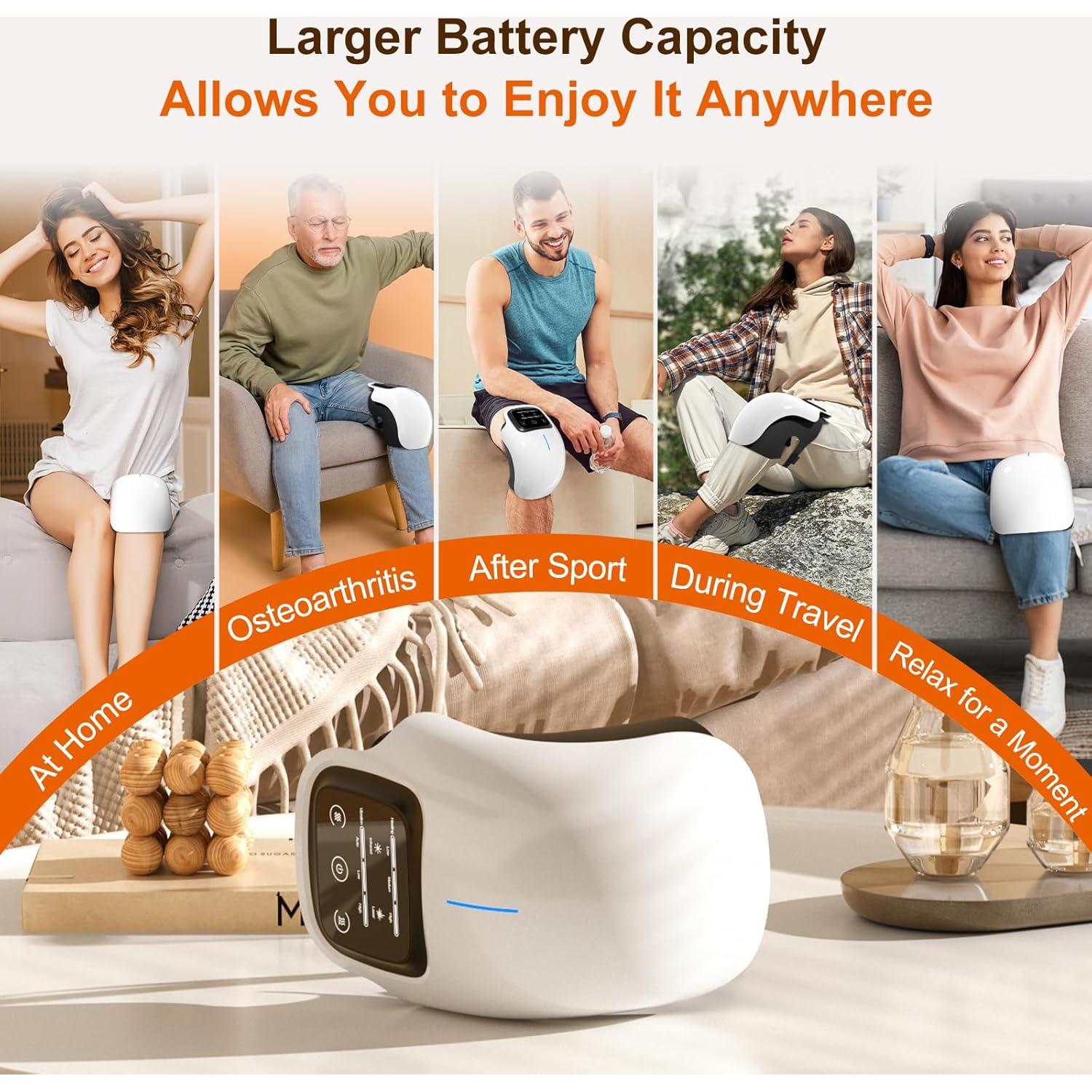 Masajeador de Rodilla Inalámbrico REDLOOK ST-1101 con Calor y Vibración