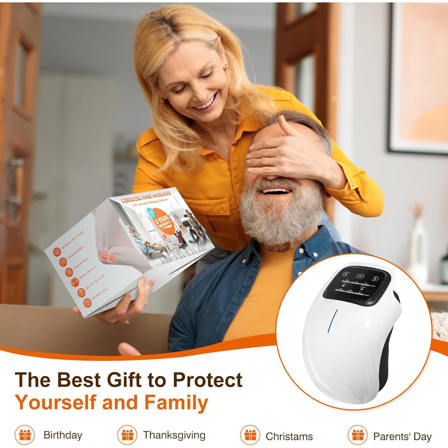 Masajeador de Rodilla Inalámbrico REDLOOK ST-1101 con Calor y Vibración