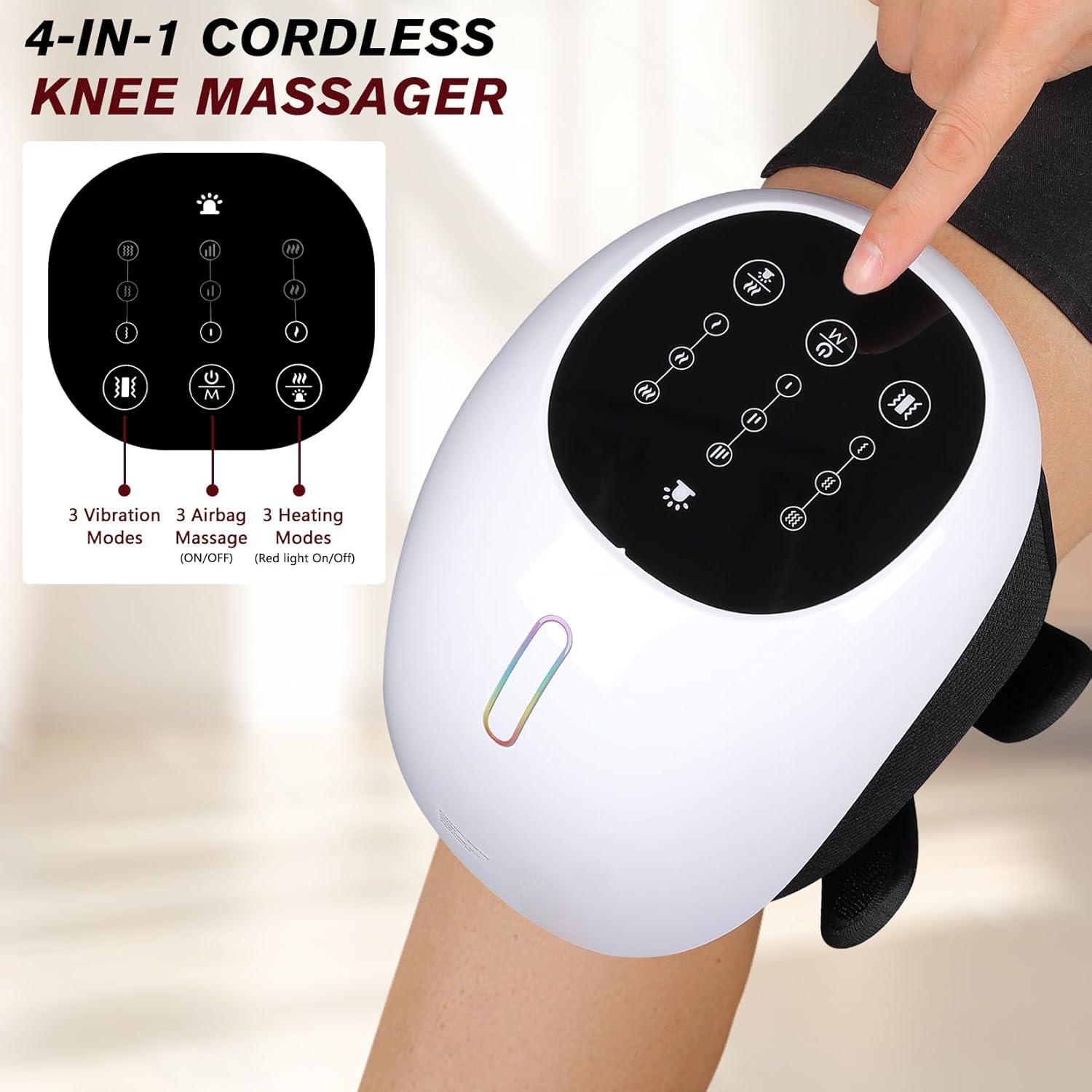 Masajeador de Rodilla Inalámbrico TUOB 4 en 1 con Calefacción