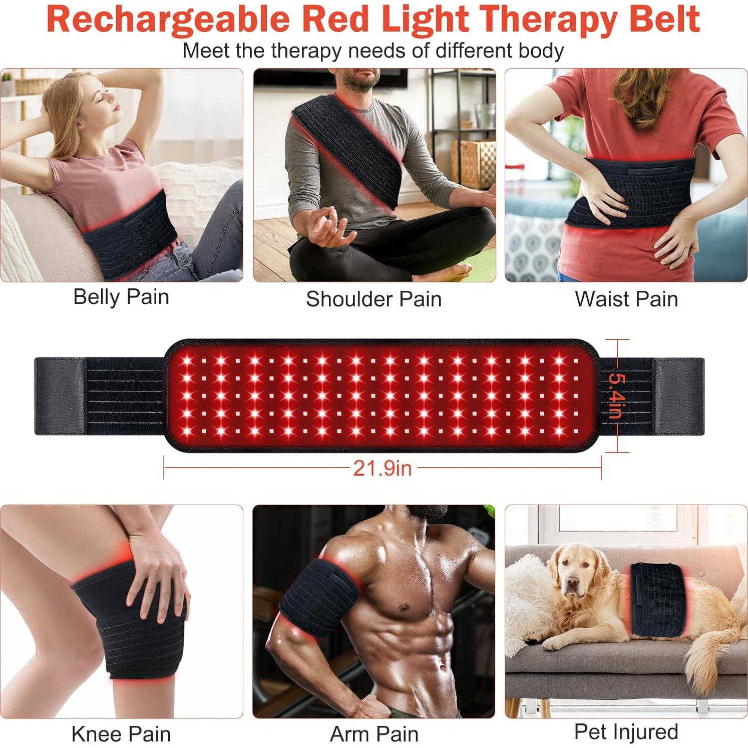 Cinturón de Terapia de Luz Roja Nail Girls 660nm 850nm