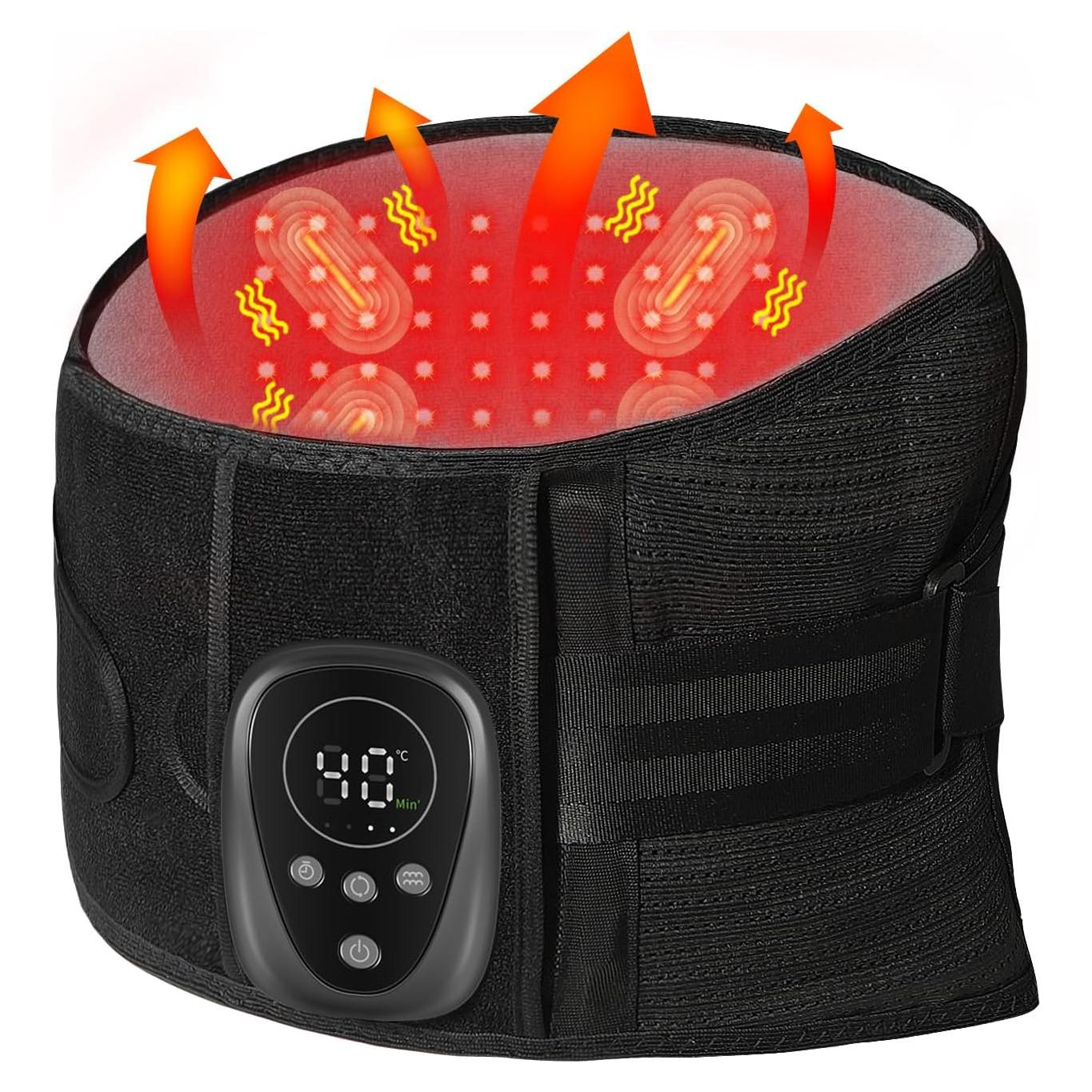 Faja de Masaje HONGJING con Calor y Soporte Lumbar M